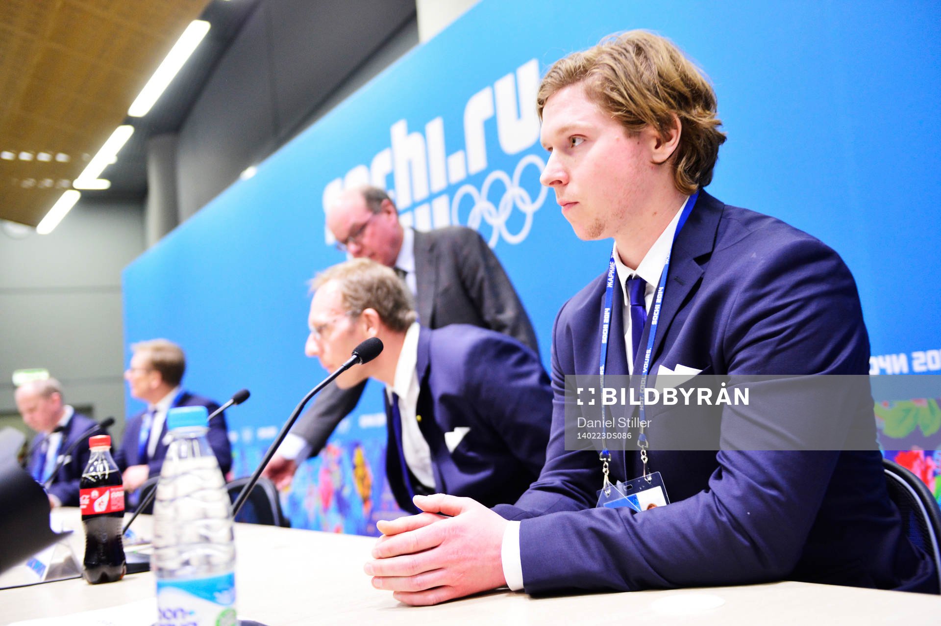 Nicklas Bäckström på presskonferensen