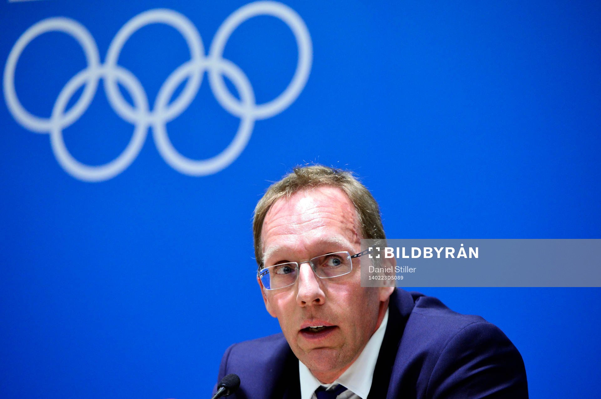 Sveriges läkare Björn Waldebäck på presskonferensen