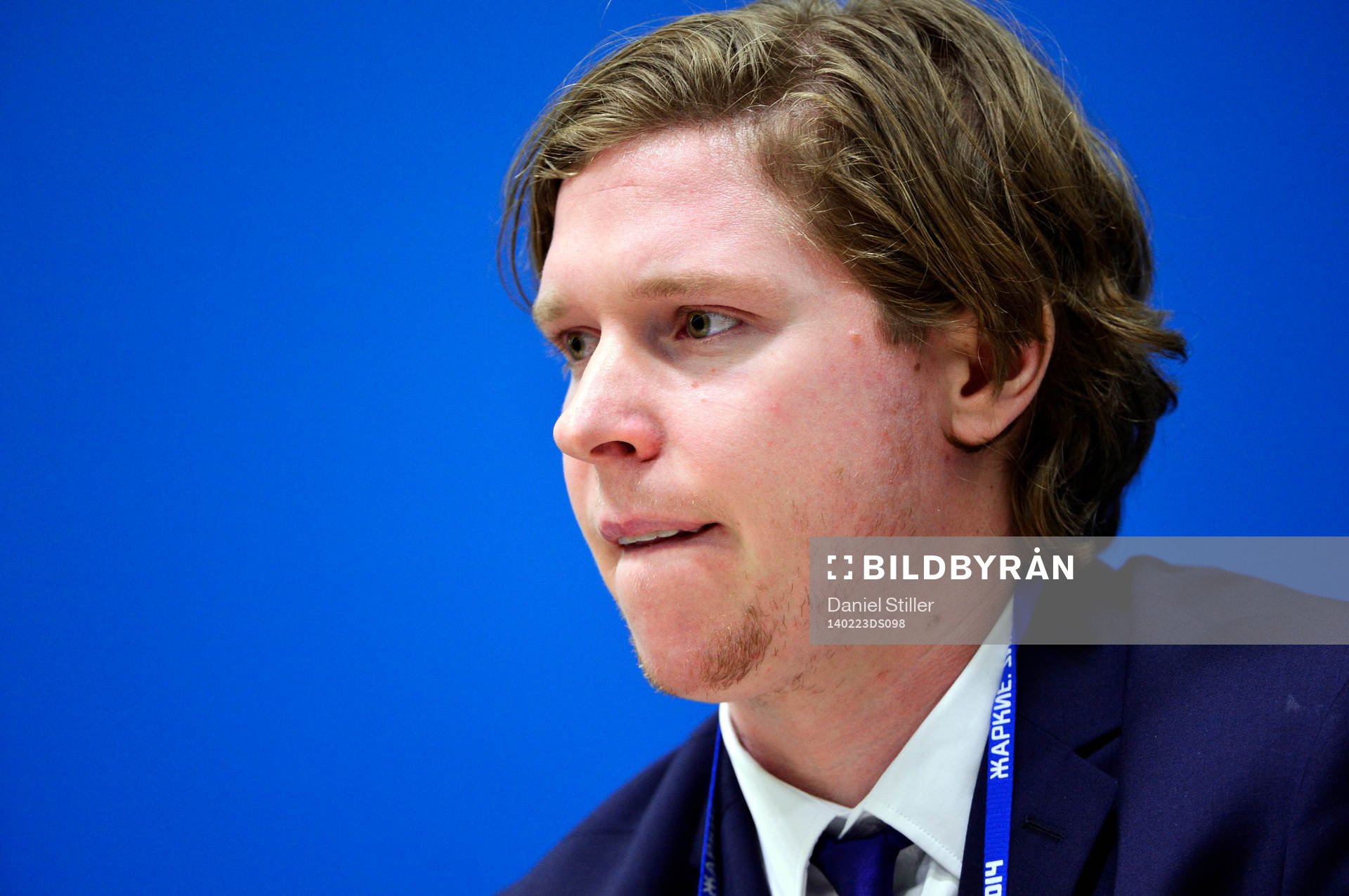Nicklas Bäckström på presskonferensen