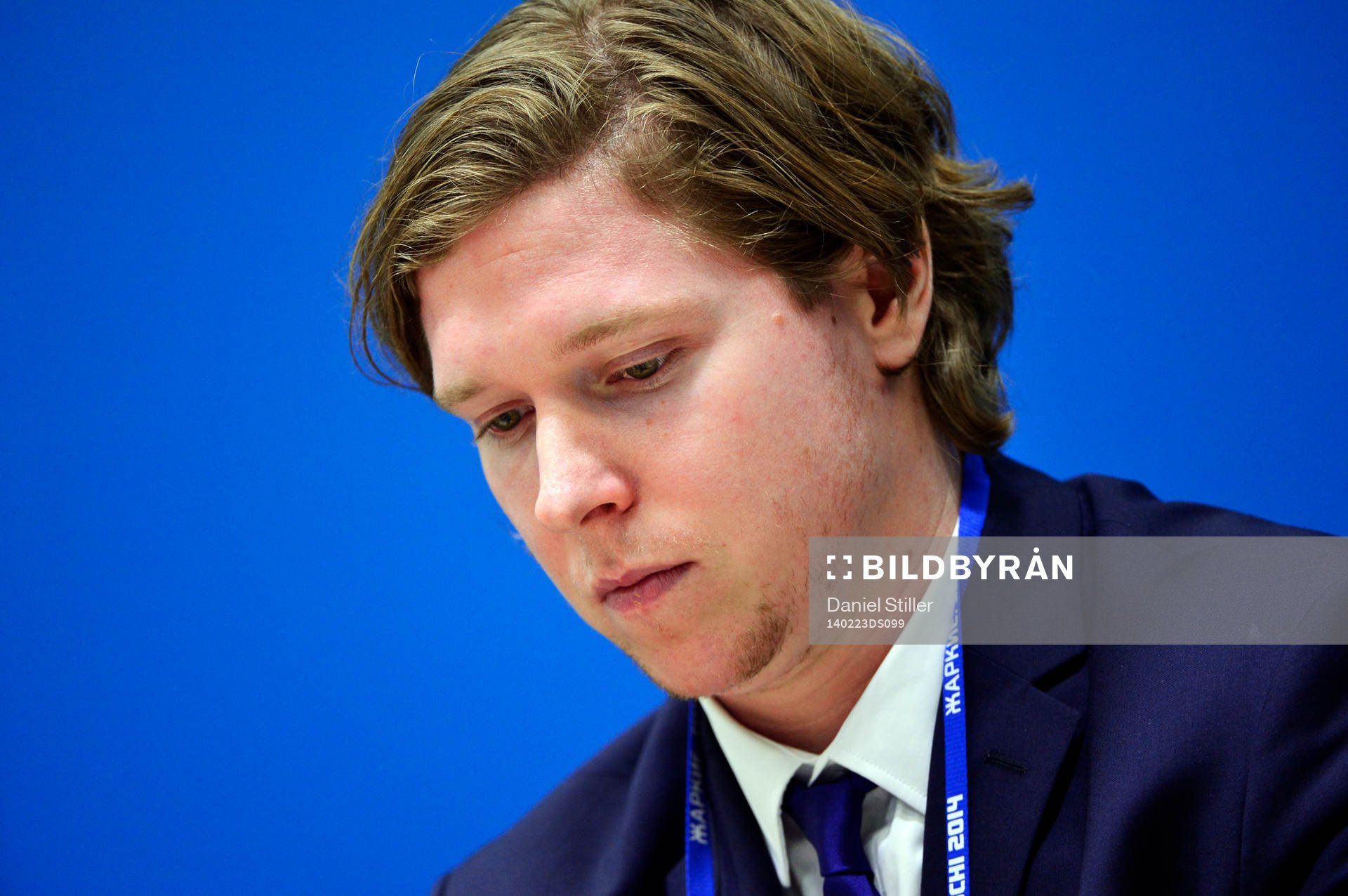 Nicklas Bäckström på presskonferensen
