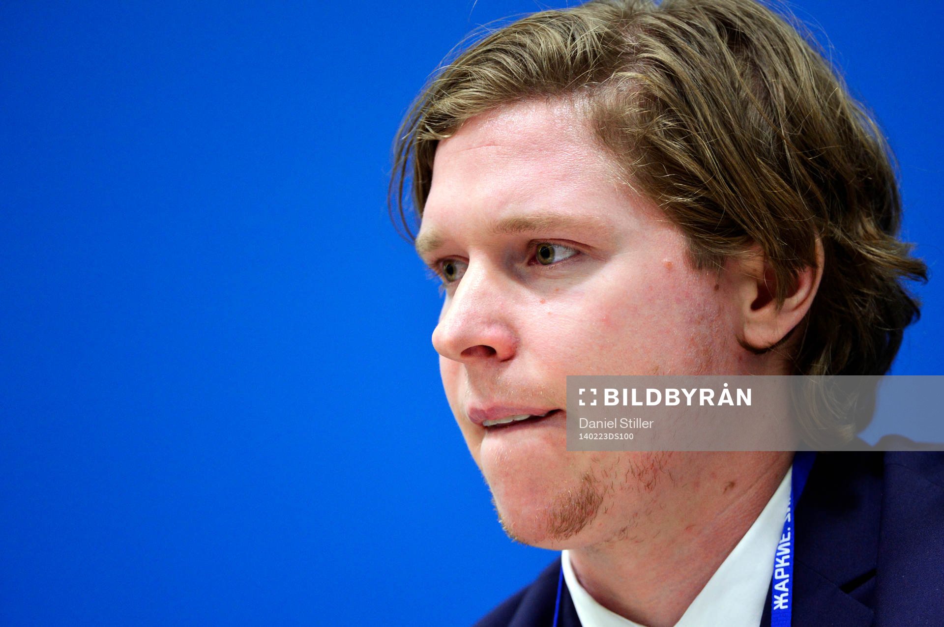 Nicklas Bäckström på presskonferensen