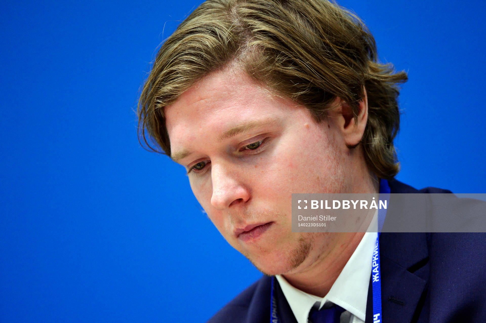 Nicklas Bäckström på presskonferensen