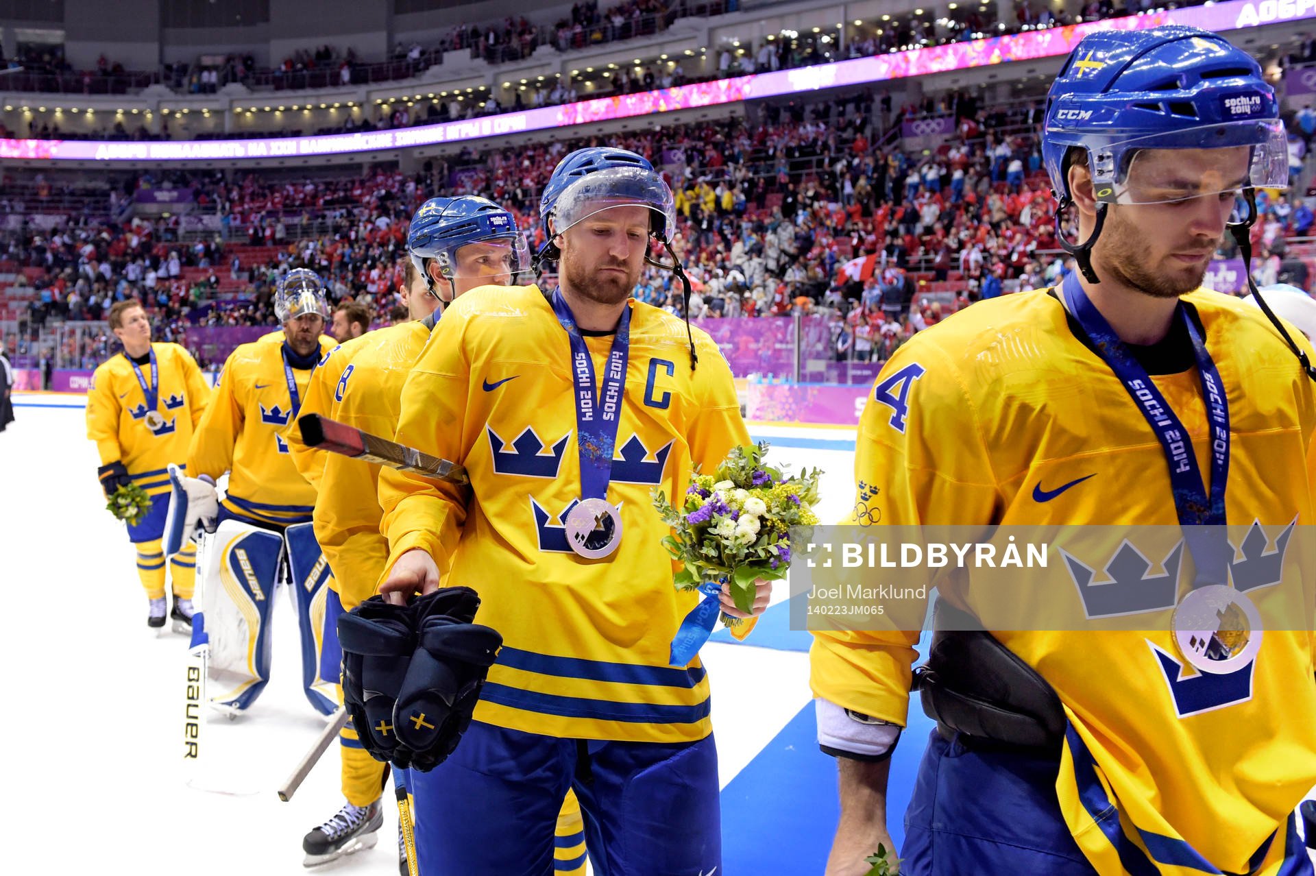 Sveriges Niklas Kronwall lämar isen