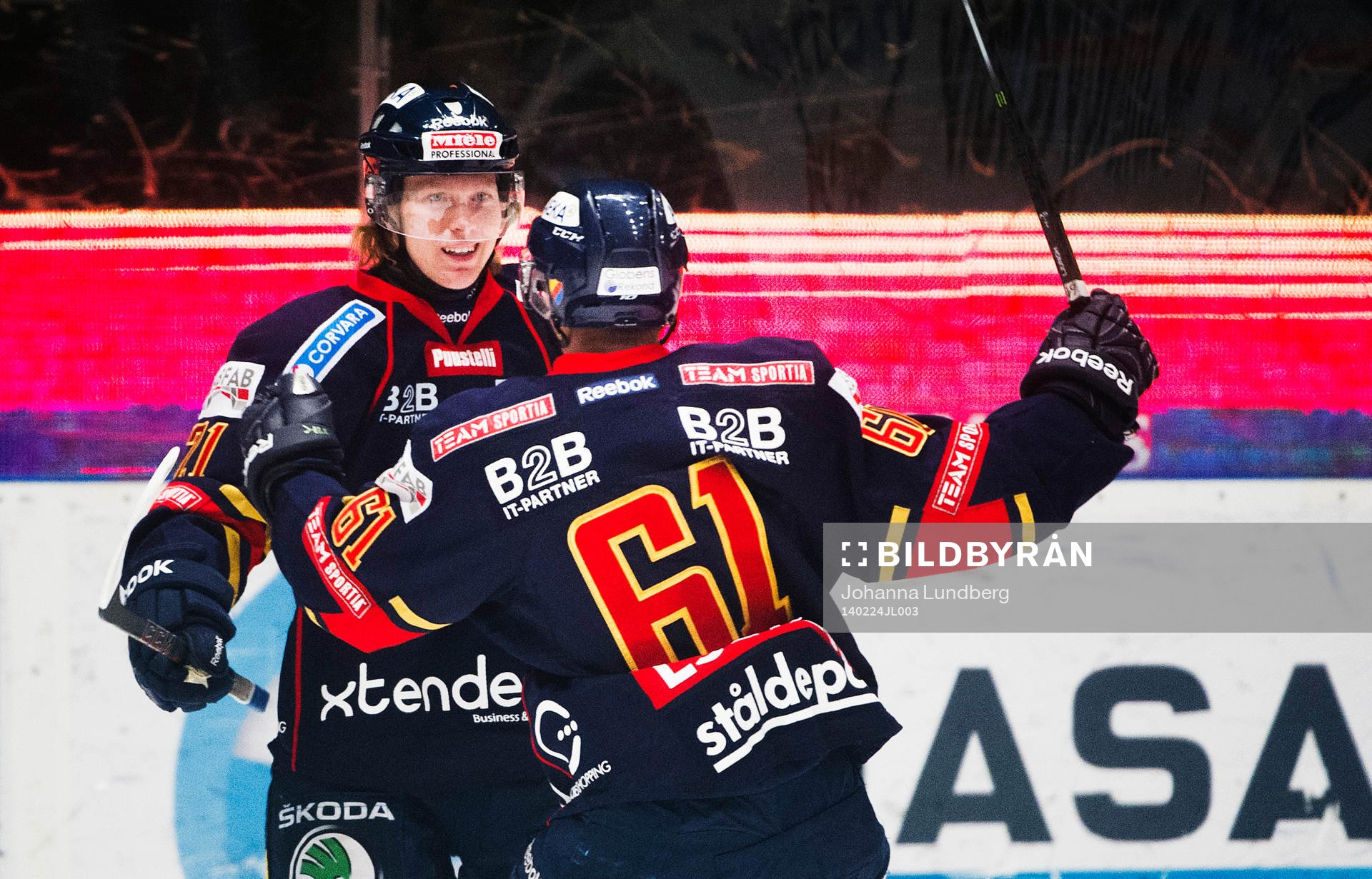 Djurgårdens Nicklas Heinerö  jublar