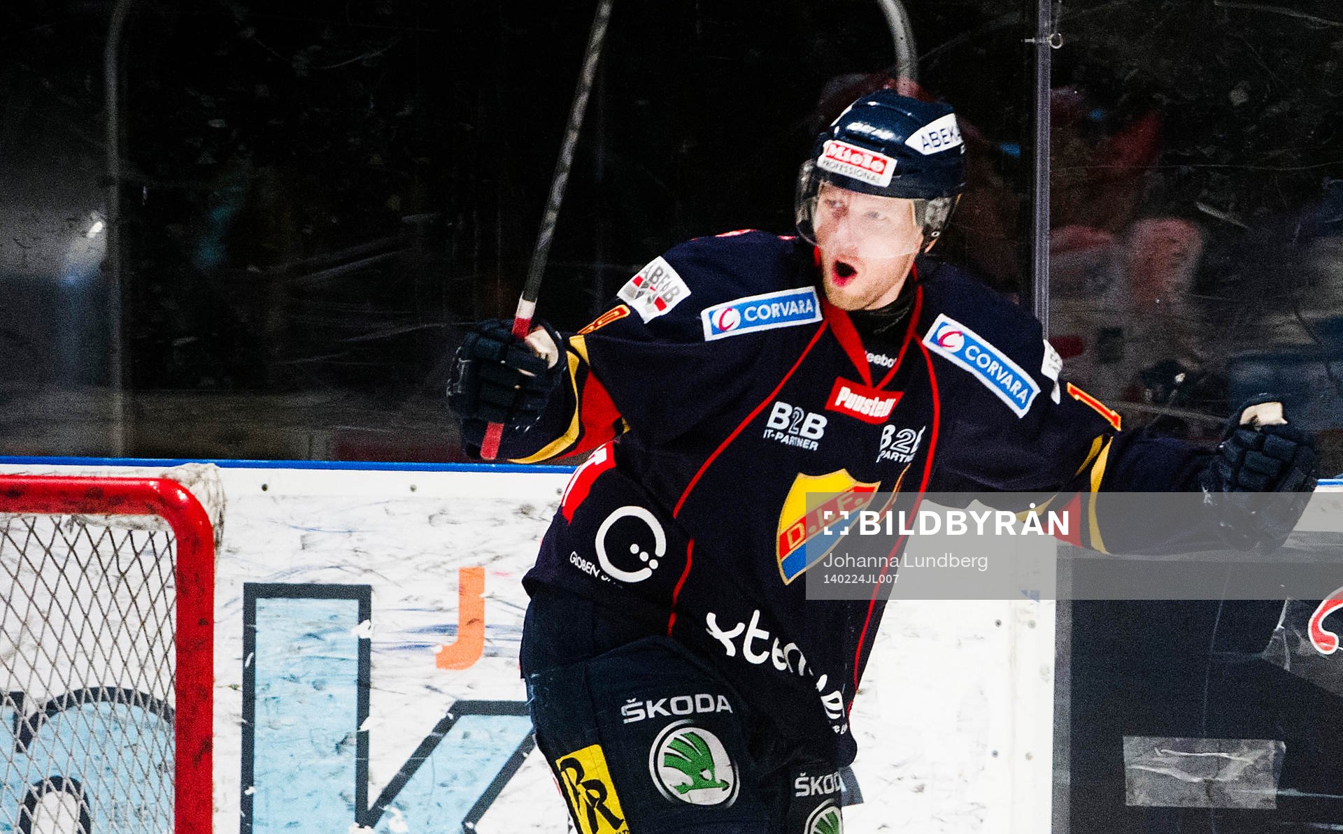 Djurgårdens Michael Holmqvist  jublar