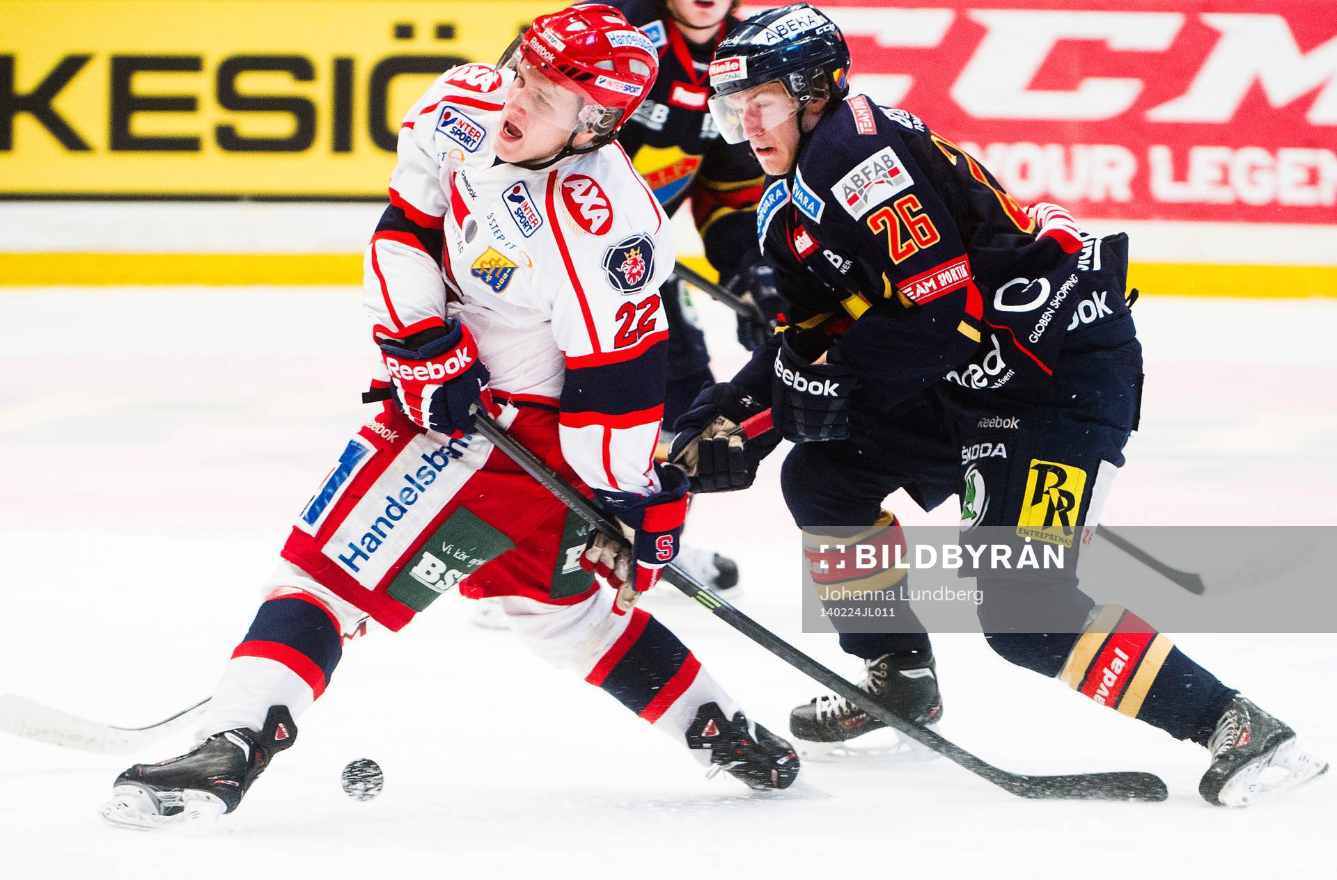 Södertäljes Jesper Thörnberg  och Djurgårdens Henrik