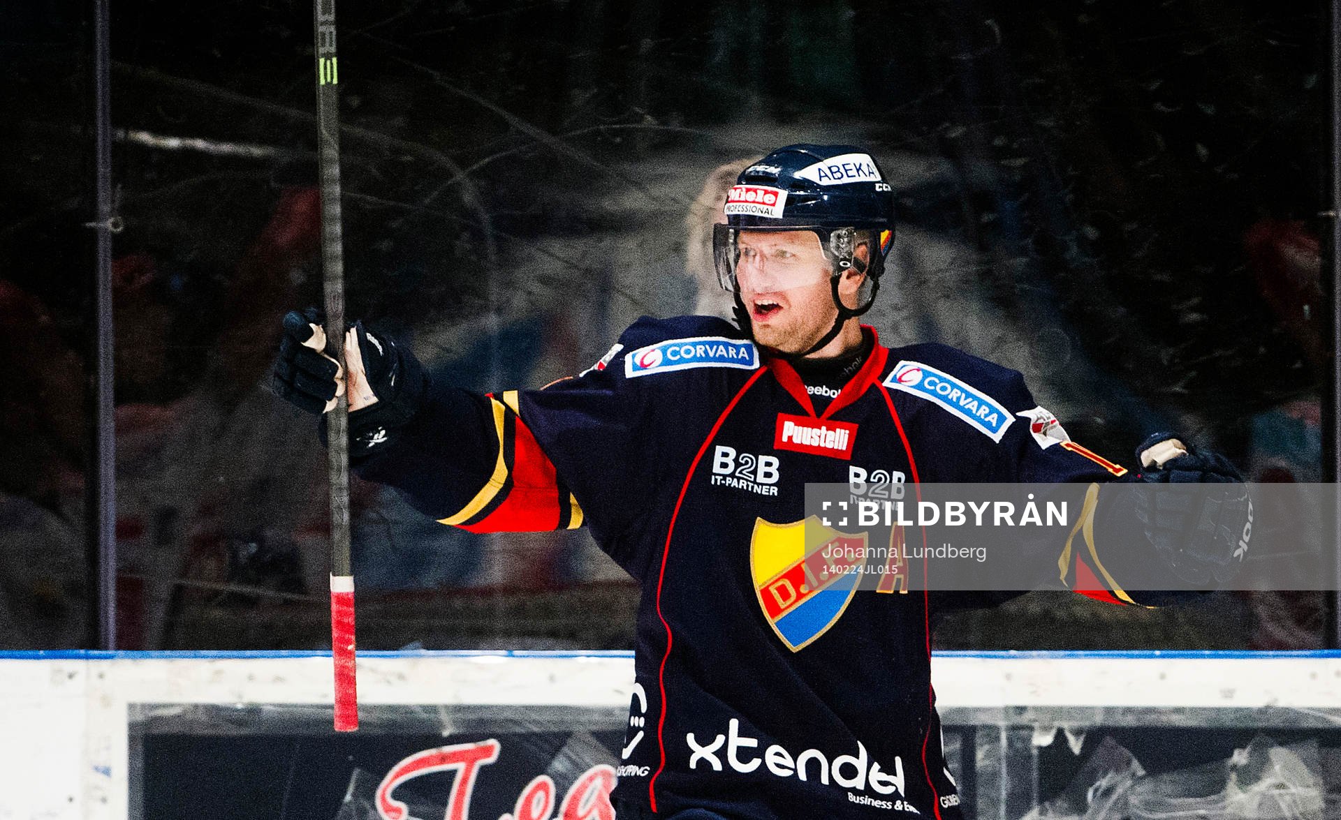 Djurgårdens Michael Holmqvist  jublar