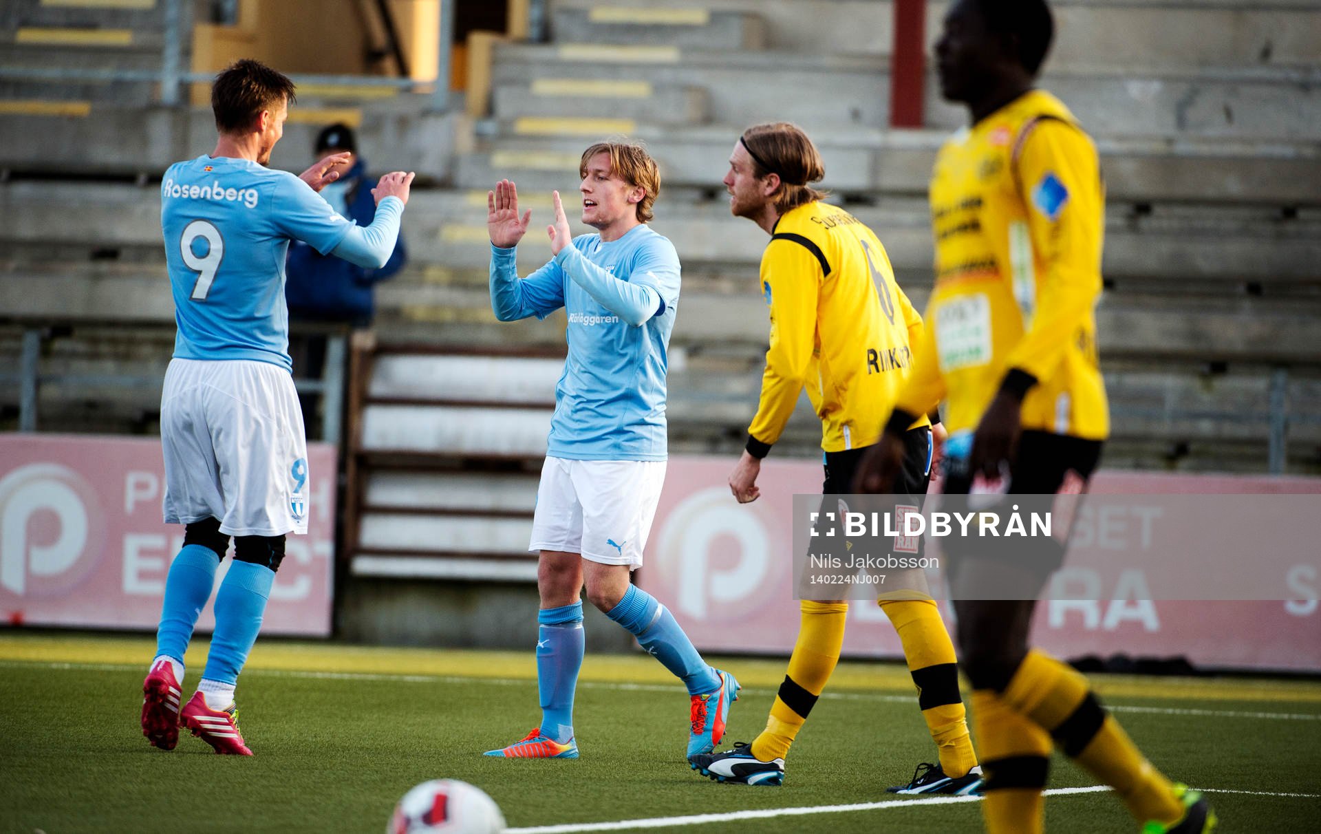Malmös Markus Rosenberg och Emil Forsberg jublar