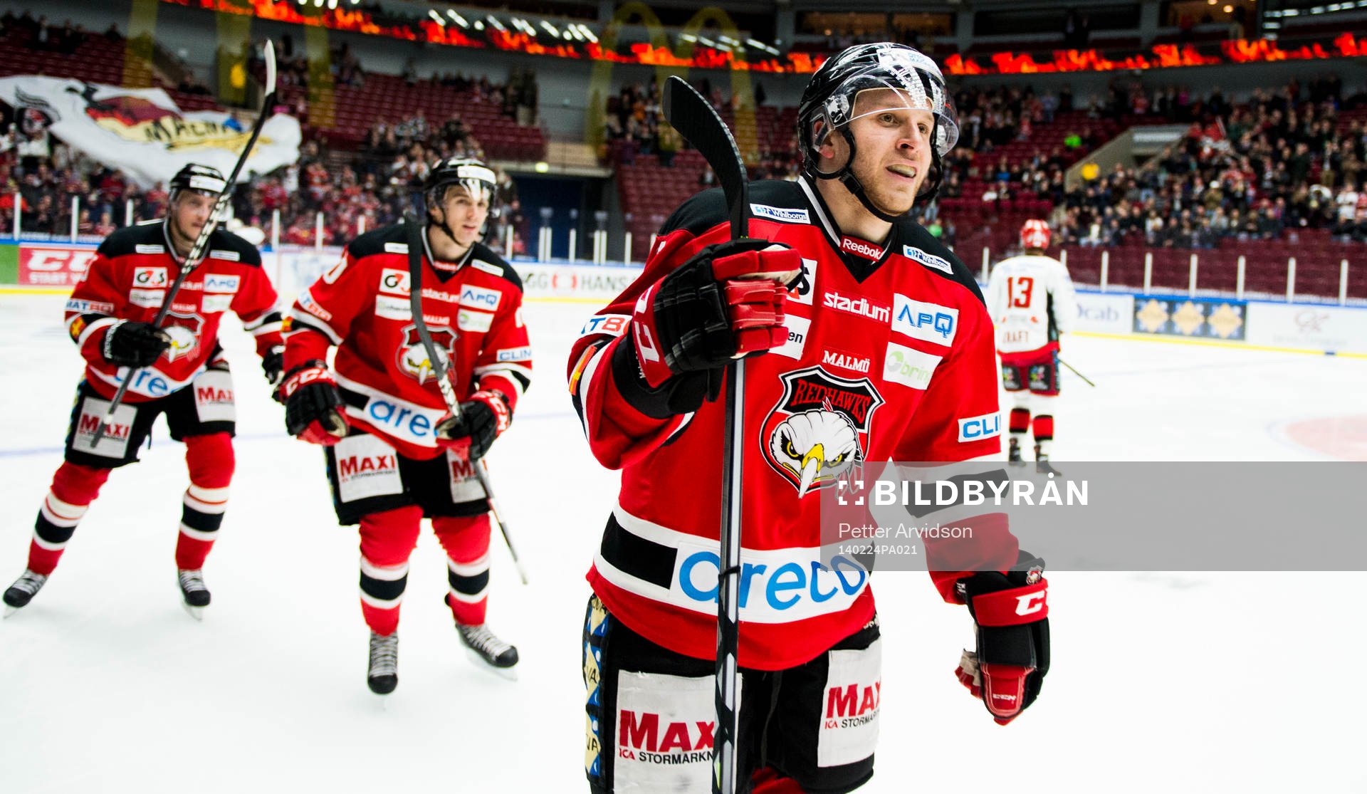 Malmö Redhawks Frederik Storm jublar