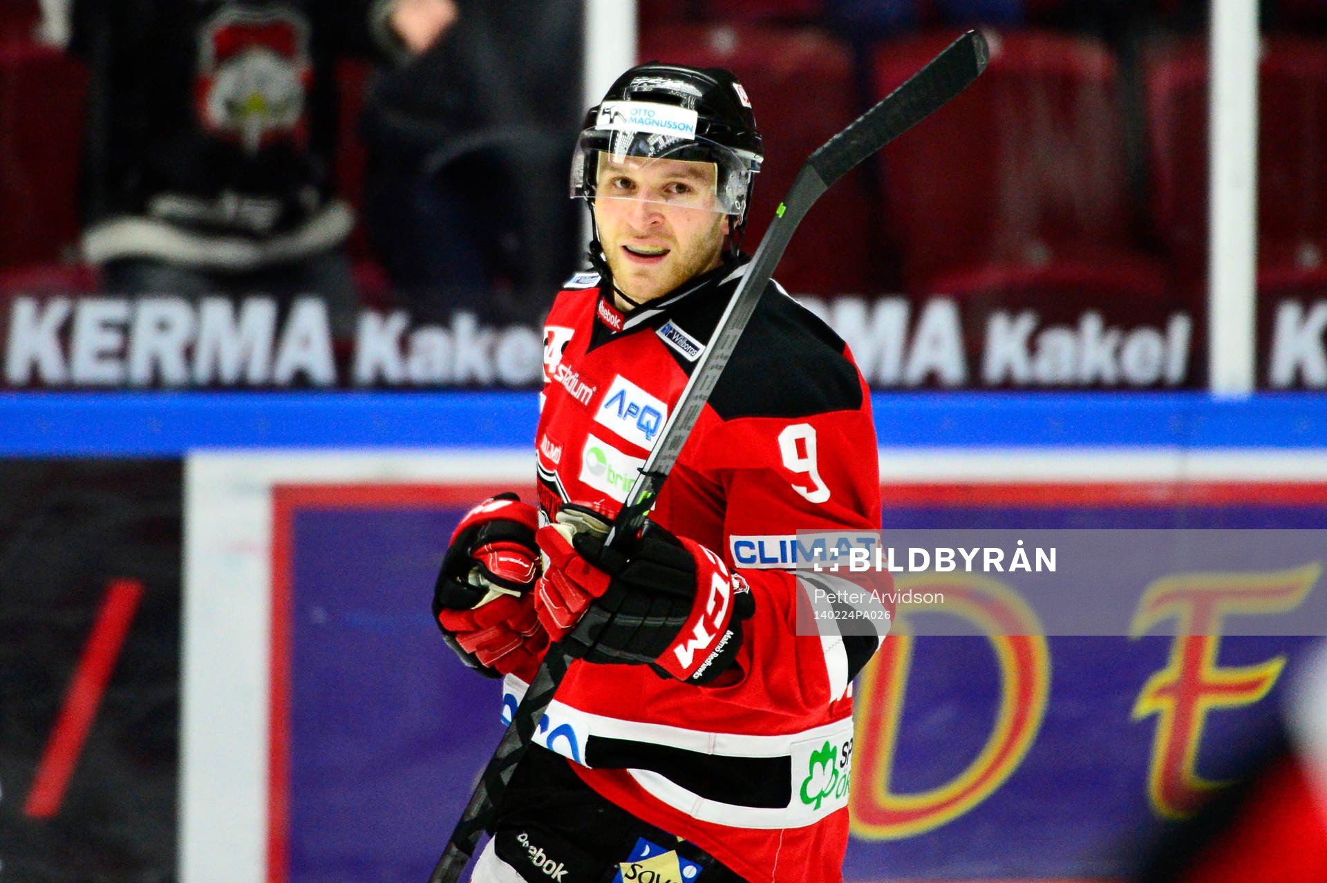 Malmö Redhawks Frederik Storm jublar