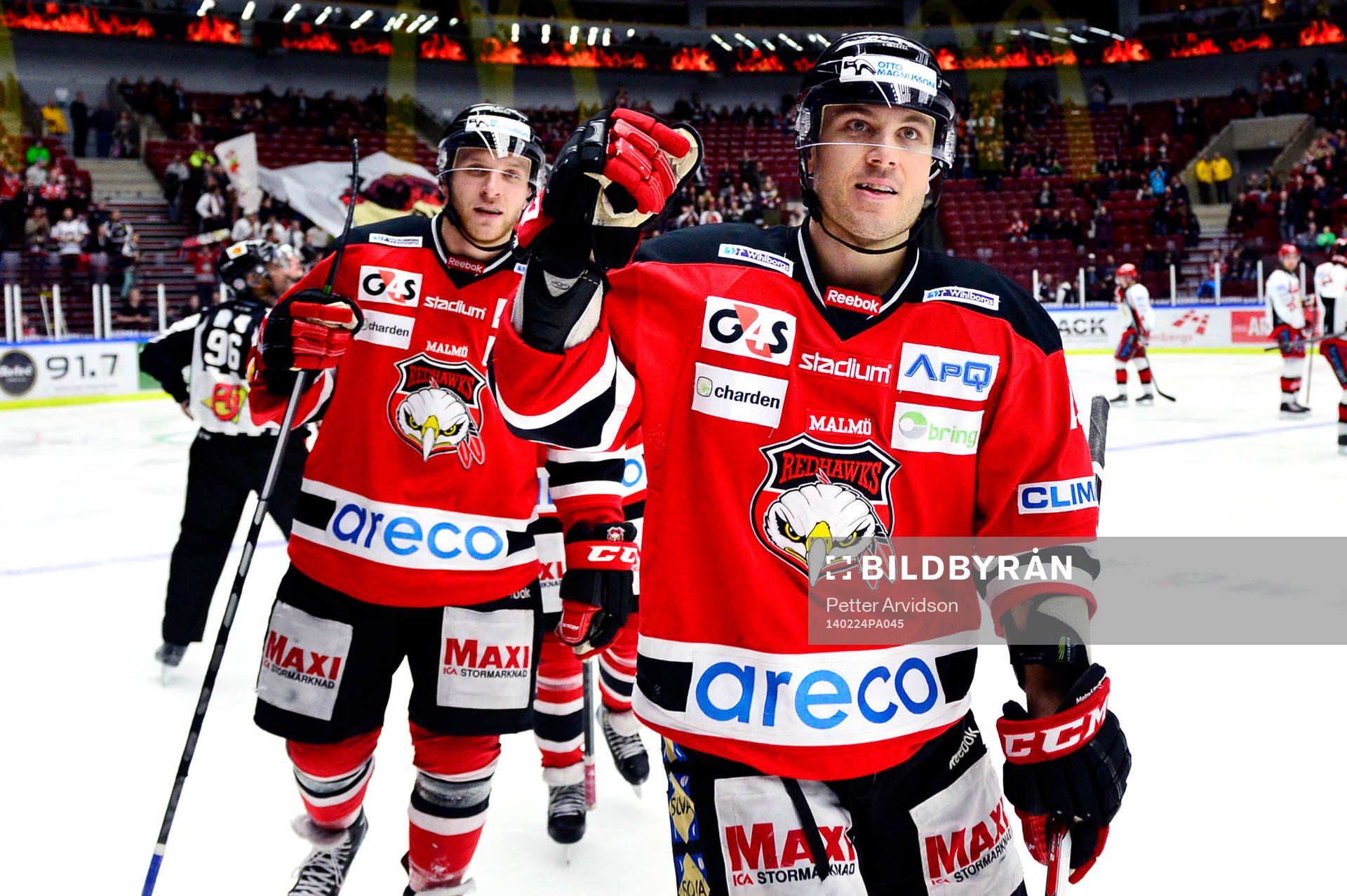 Malmö Redhawks Joey Tenute jublar