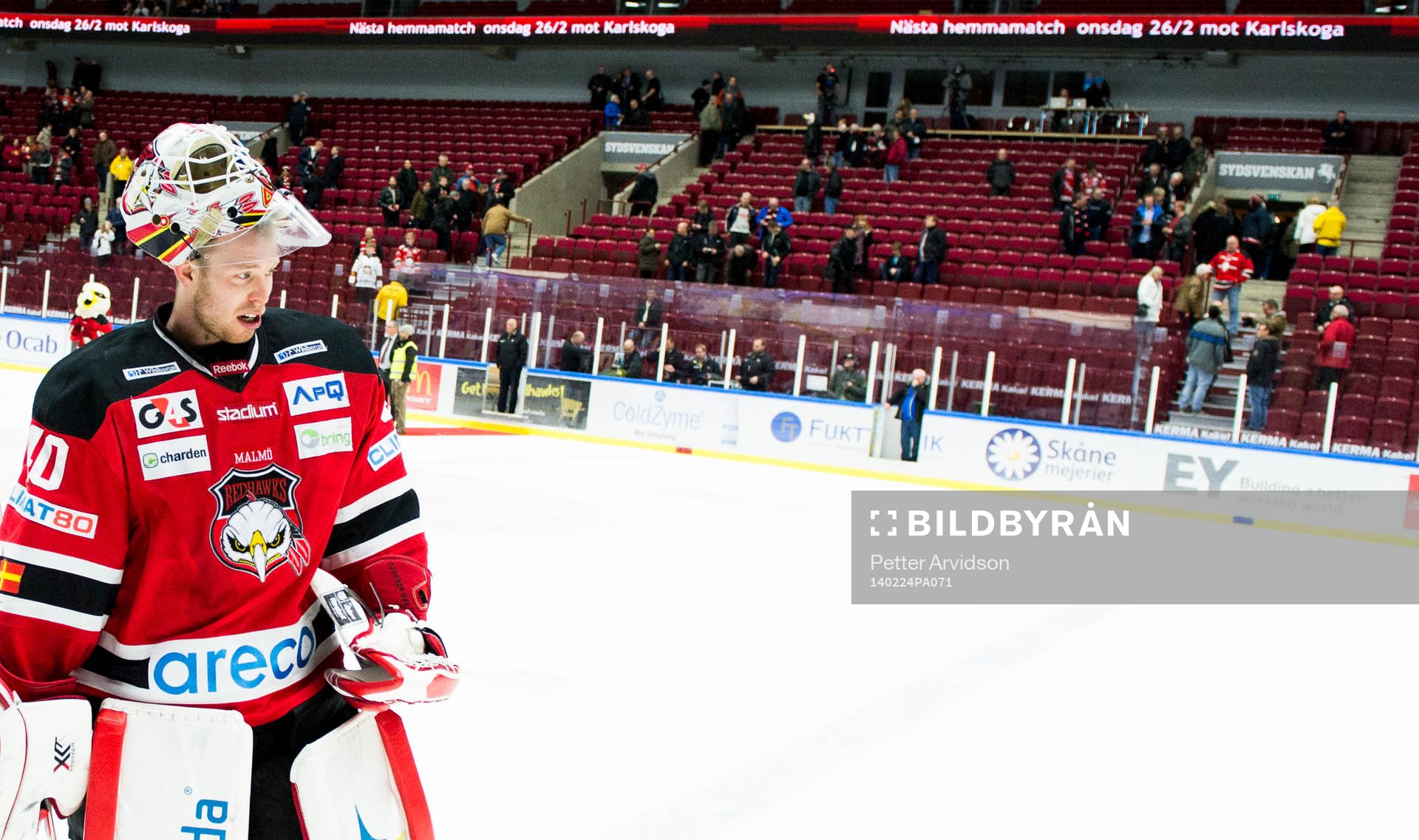 Malmö Redhawks målvakt Pontus Sjögren