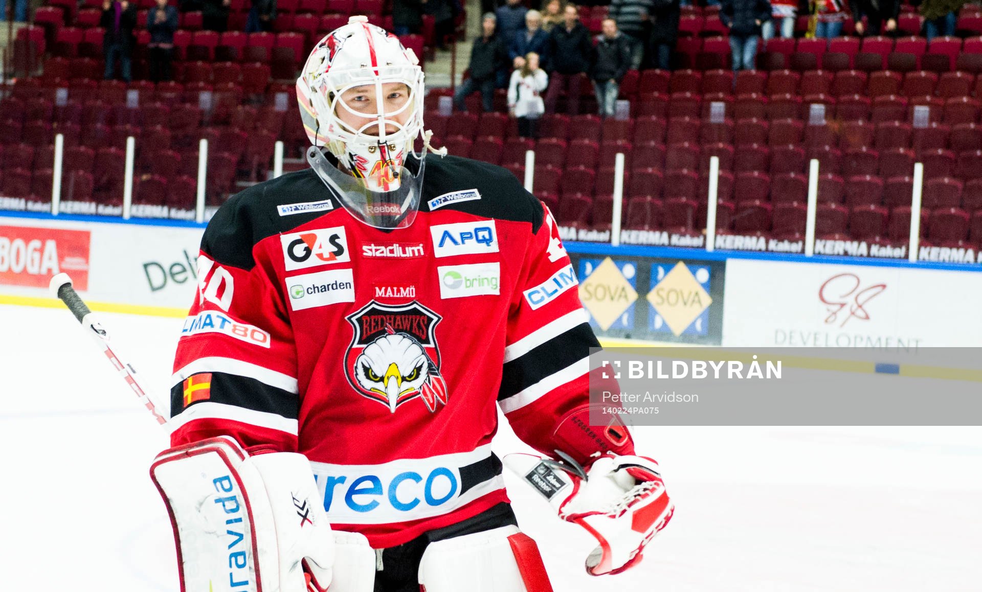 Malmö Redhawks målvakt Pontus Sjögren