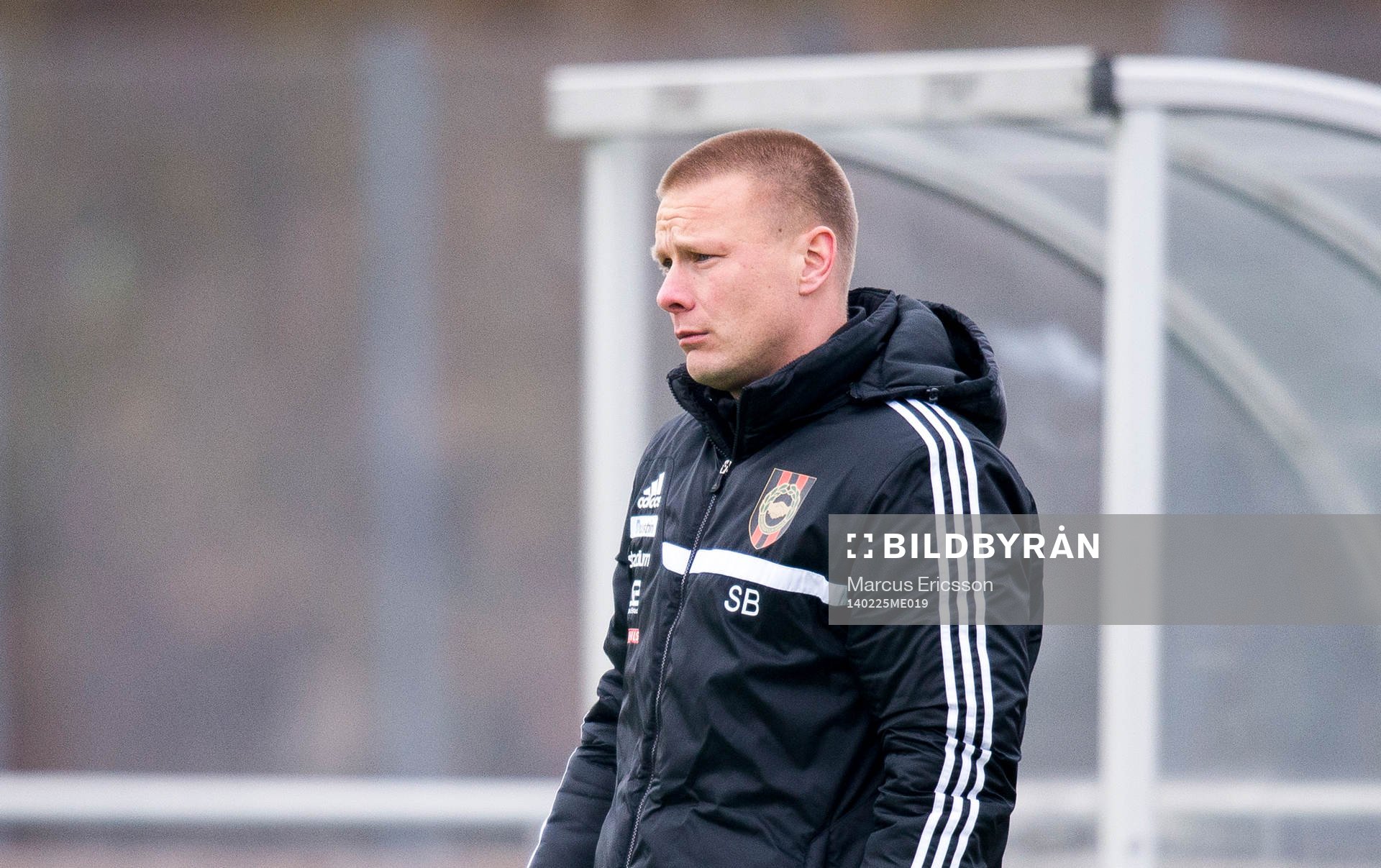 under en träningsmatch i fotboll mellan Brommapojkarna och