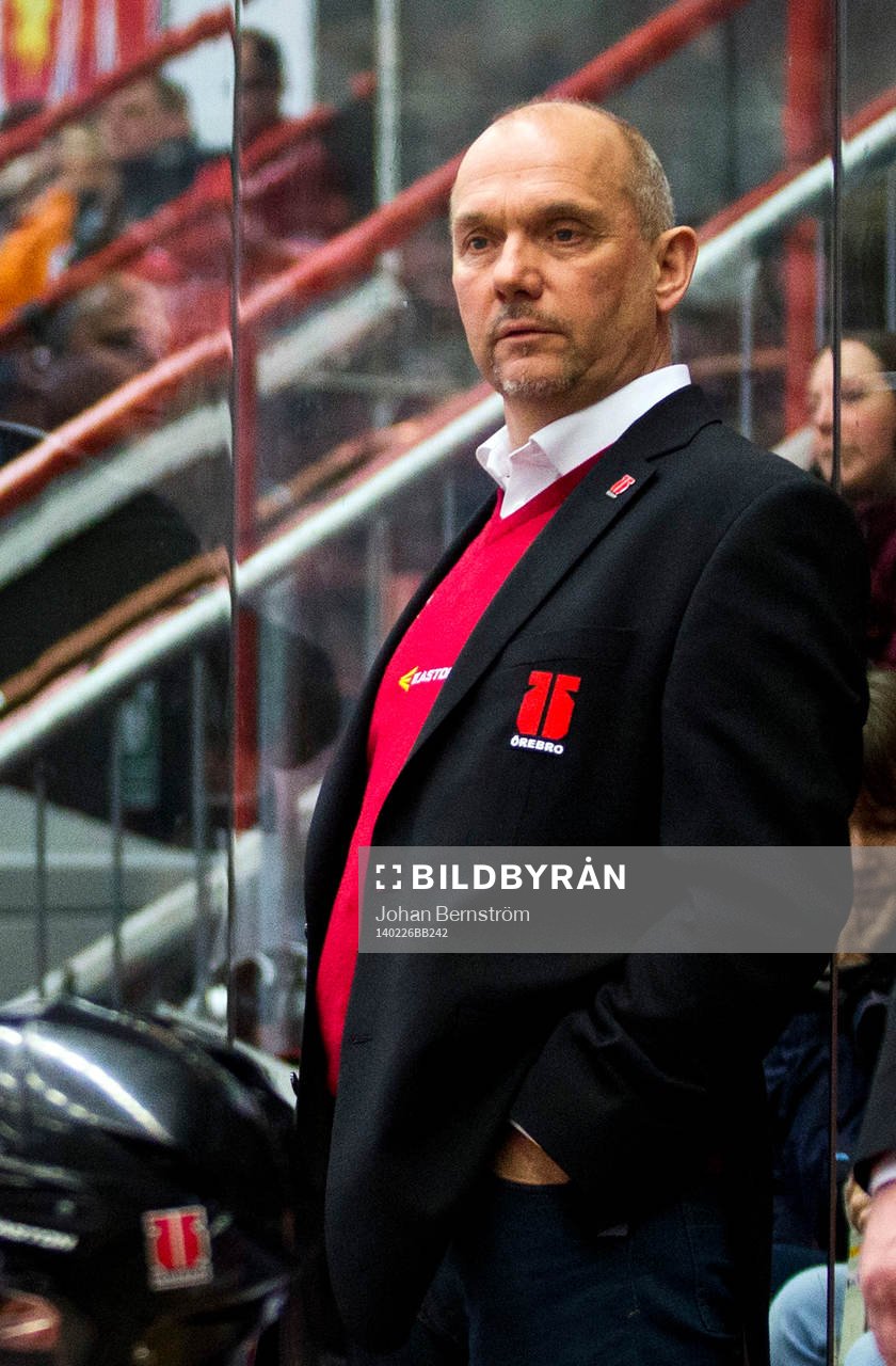 Örebros tränare Kenta Johansson och Håkan Åhlund,