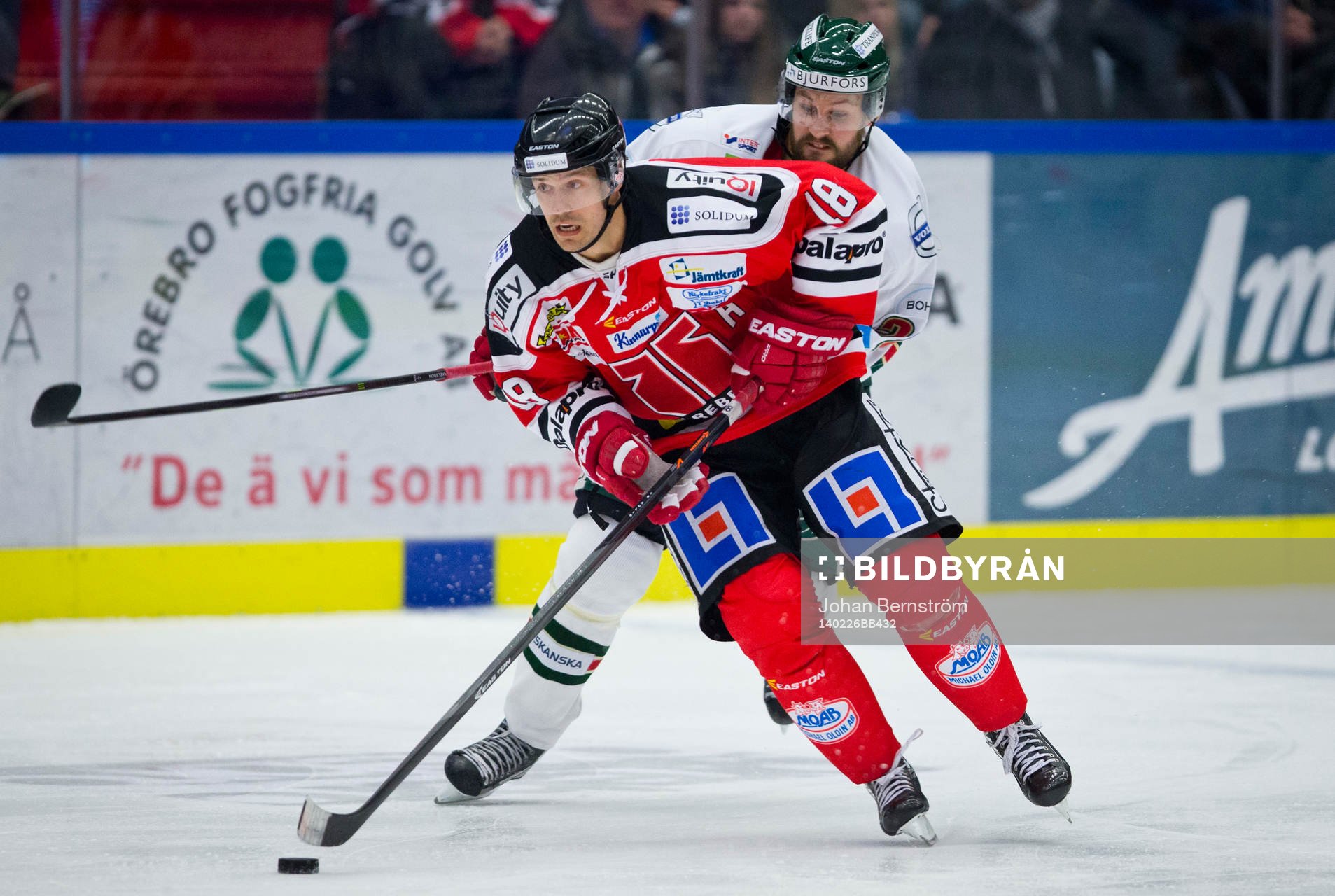 Örebros Jared Aulin i SHL mellan Örebro och Frölunda