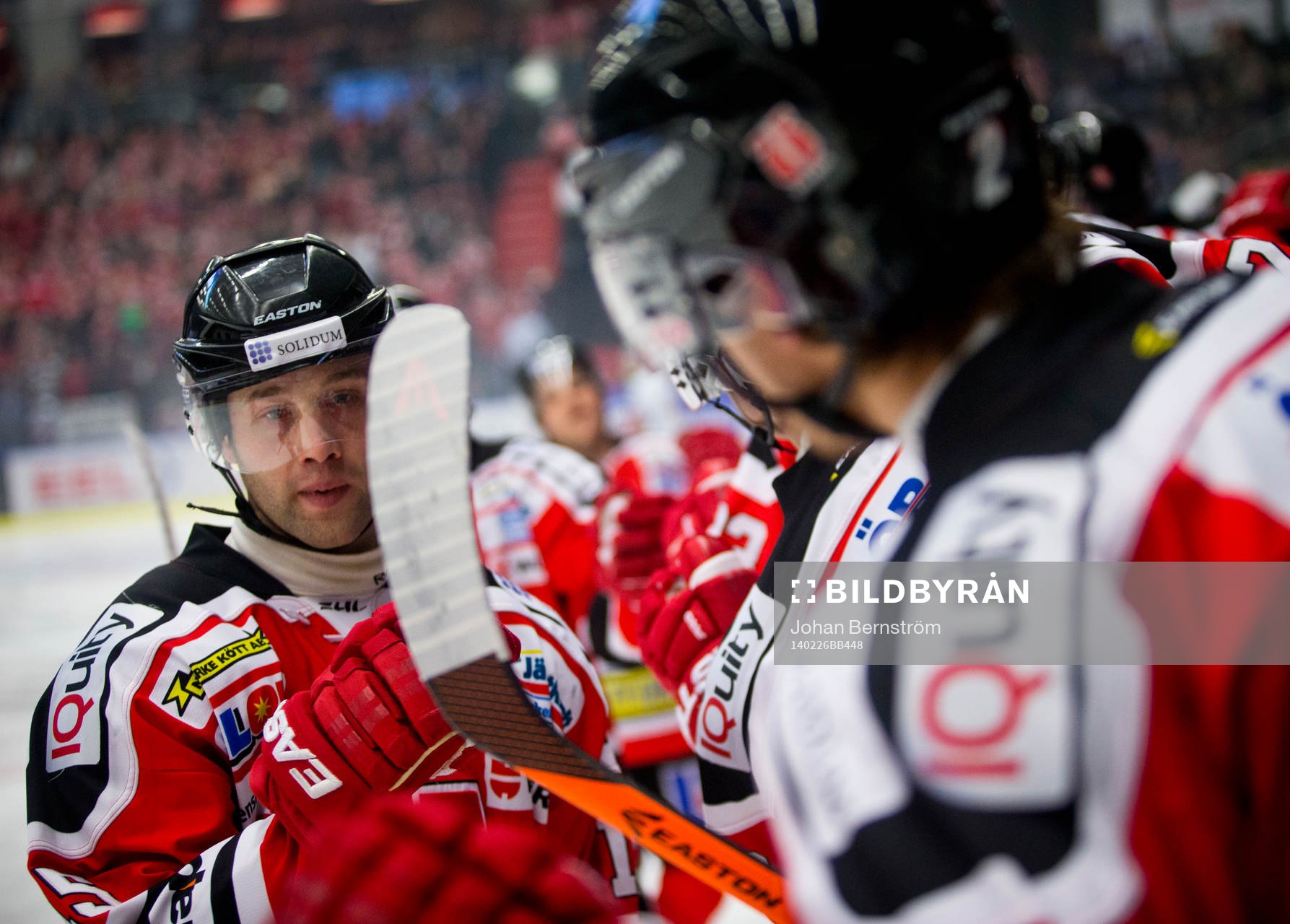 Örebros Henrik Löwdahl gör 1-0 och jublar med Örebros