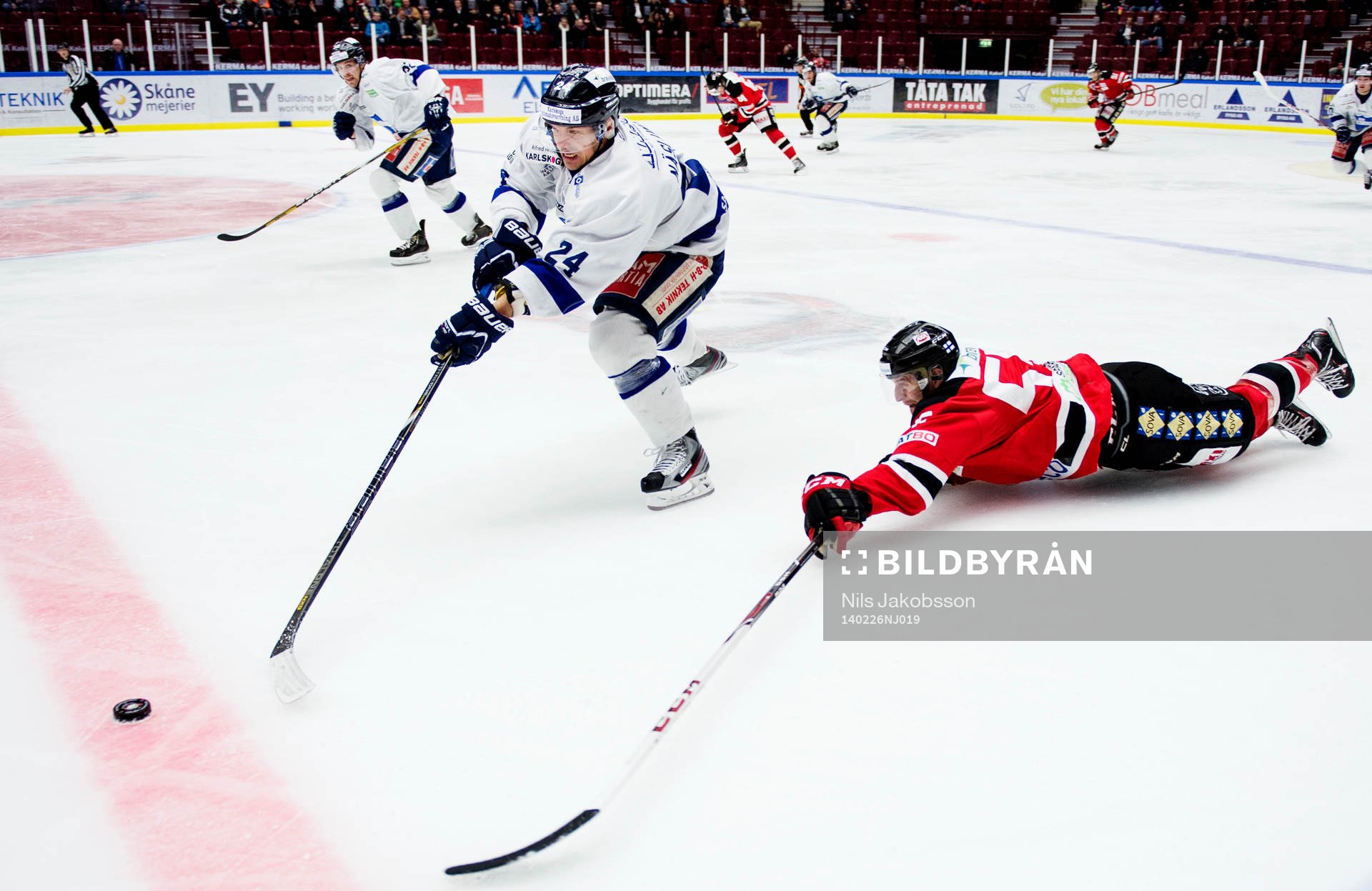Karlskogas Kristofer Näslund och Malmö Redhawks Teemu