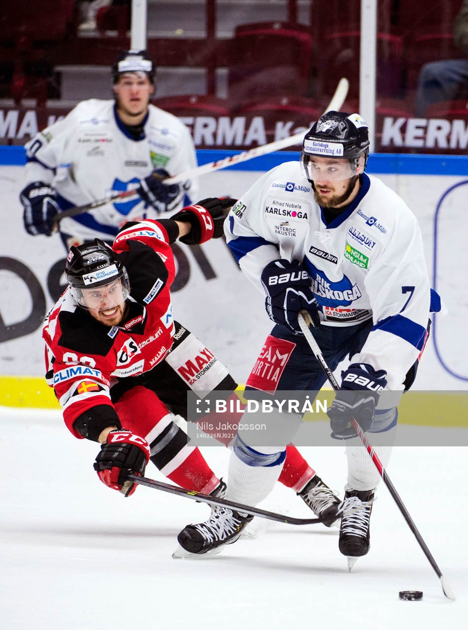 Malmö Redhawks Mattias Persson och Karlskogas Fredrik