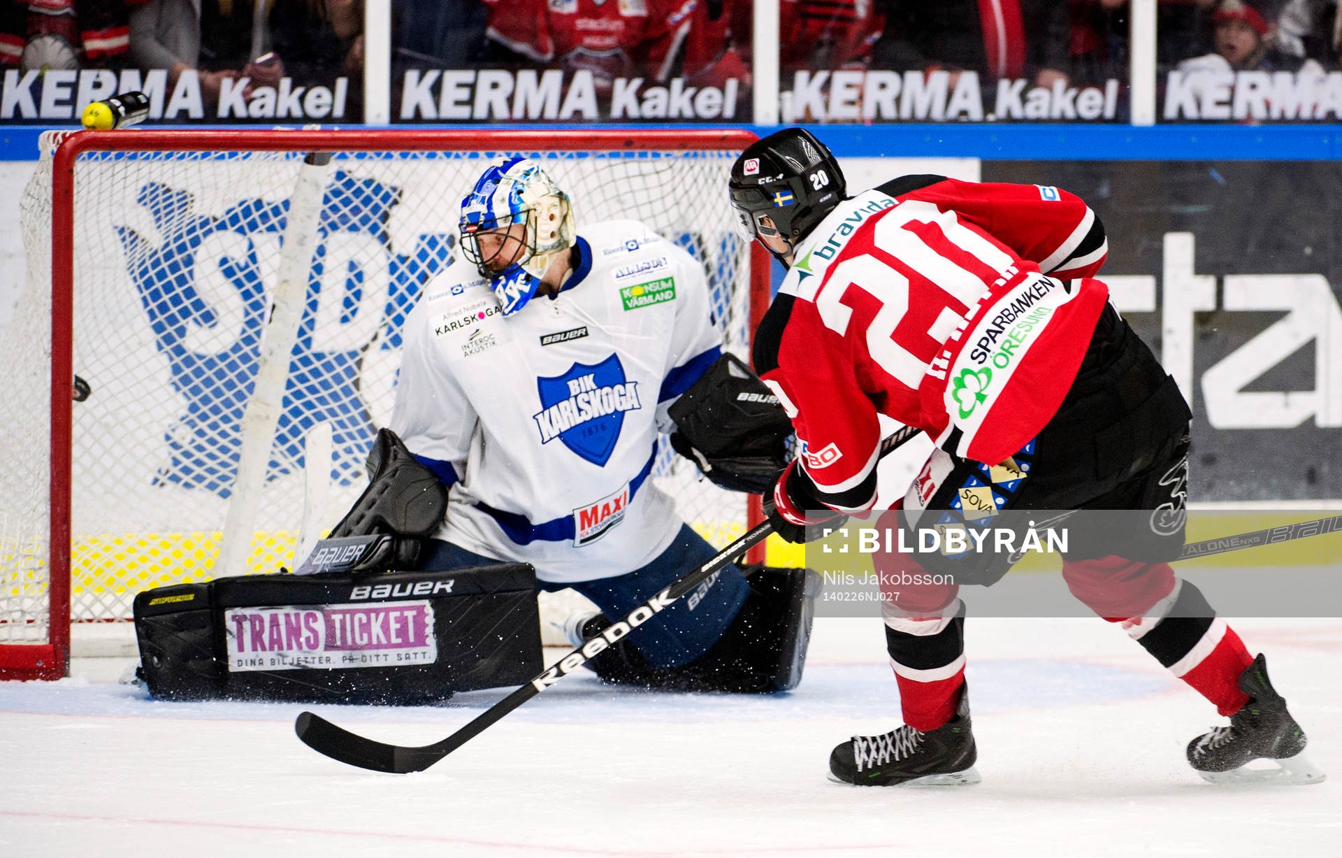 Malmö Redhawks Henrik Hetta skjuter in avgörande 2-1