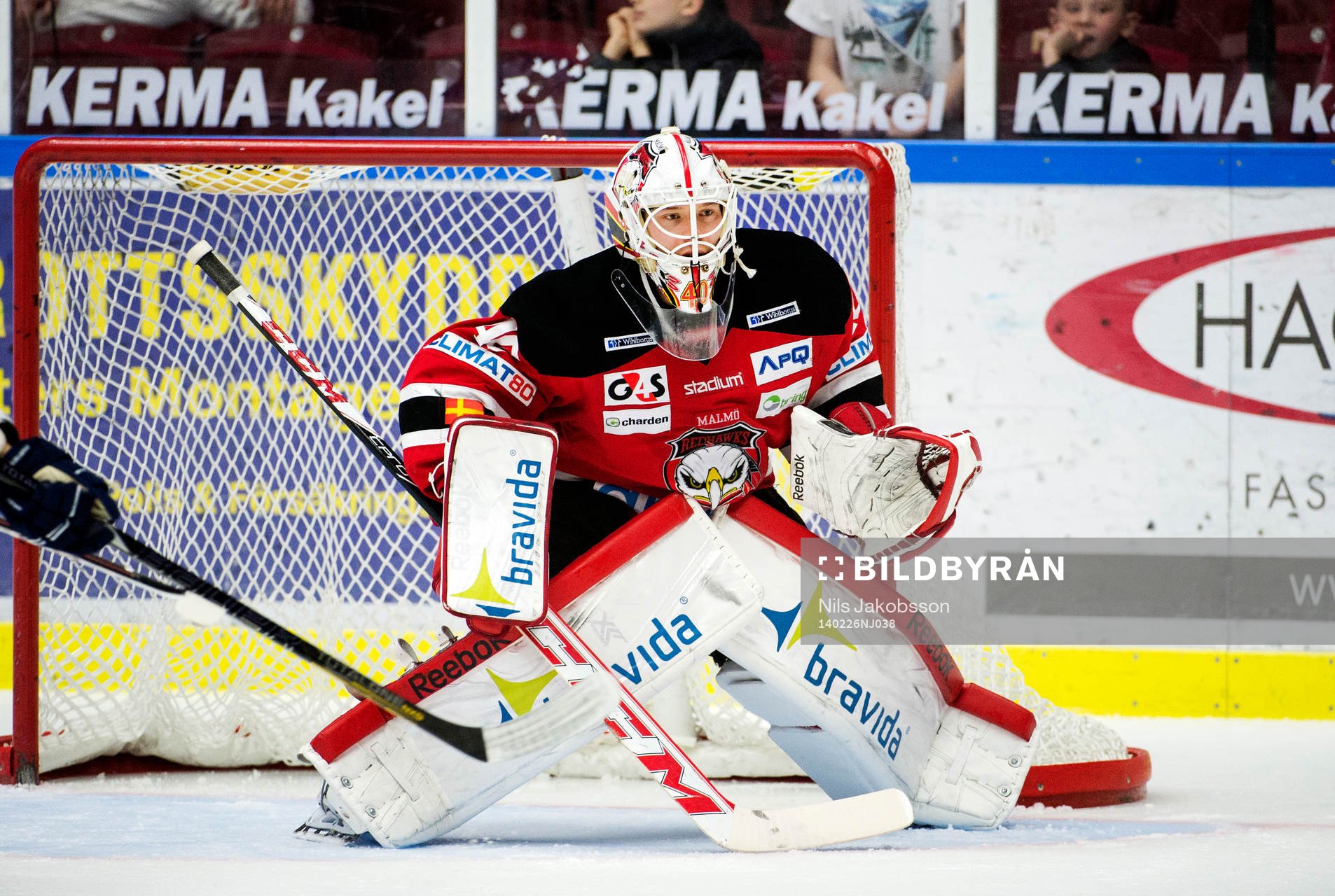 Malmö Redhawks målvakt Pontus Sjögren