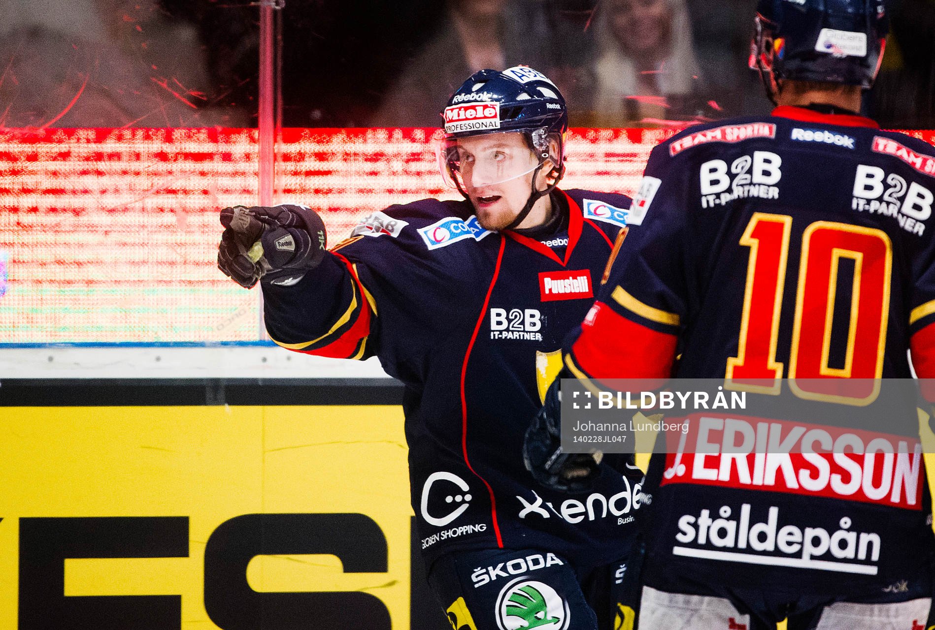 Djurgårdens Jens Jakobs jublar