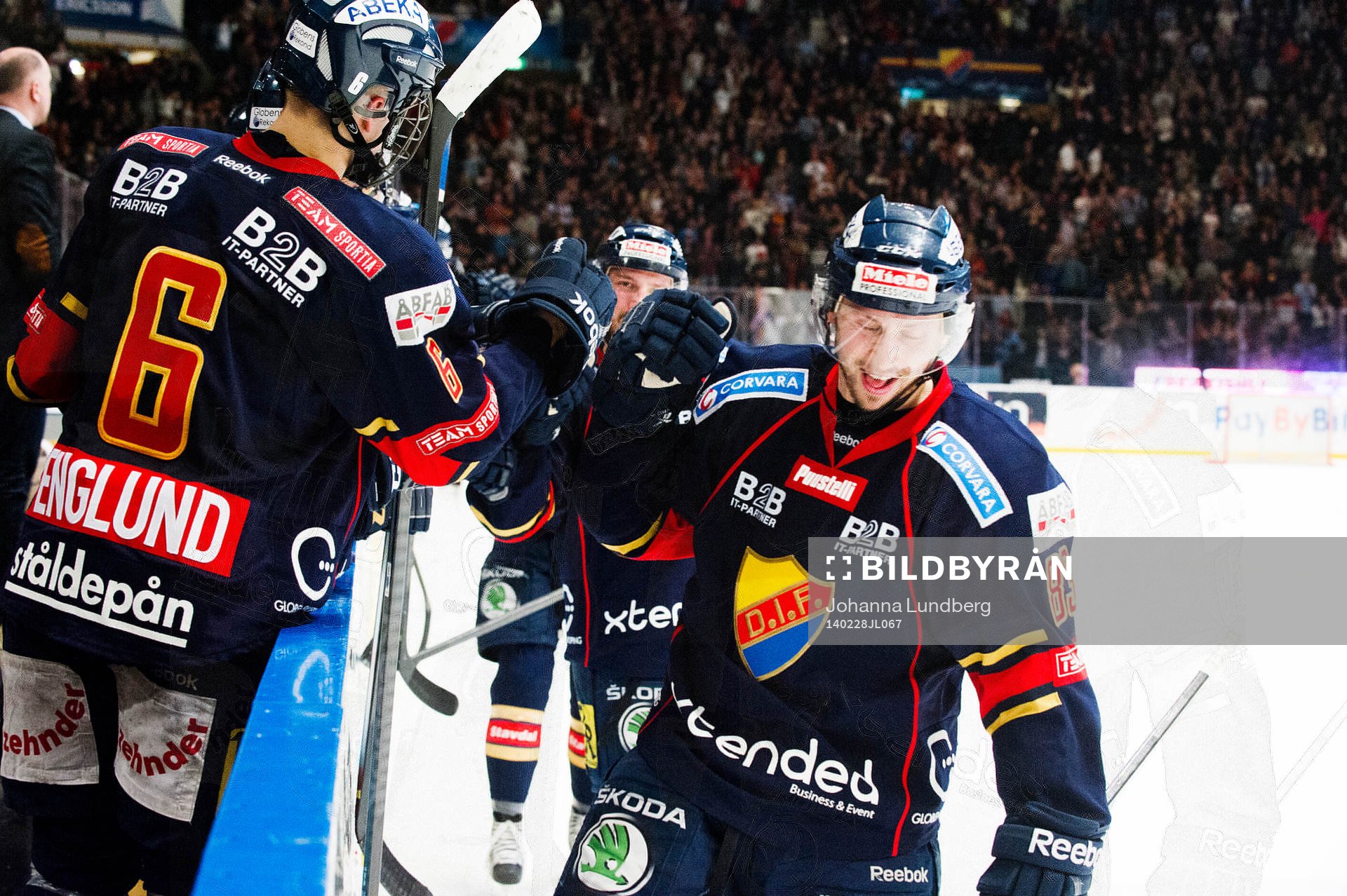 Djurgårdens Dustin Johner jublar