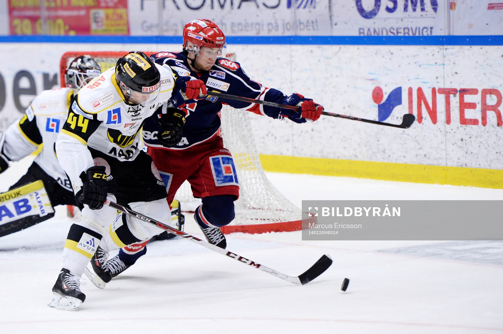Västerås Per Helmersson och  Södertäljes Phil DeSimone