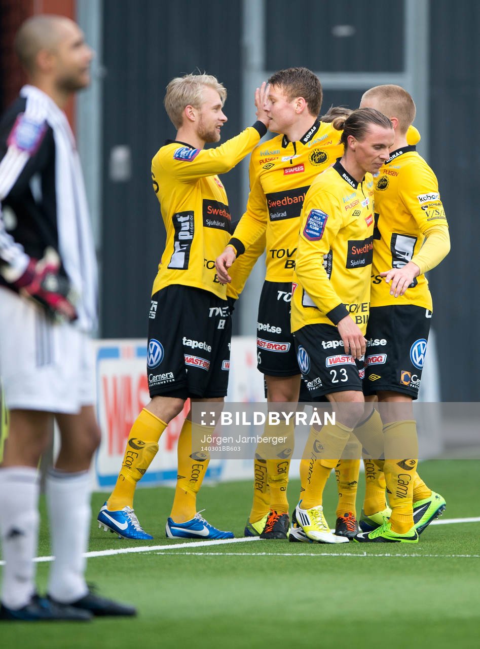 Elfsborgs spelarna jublar