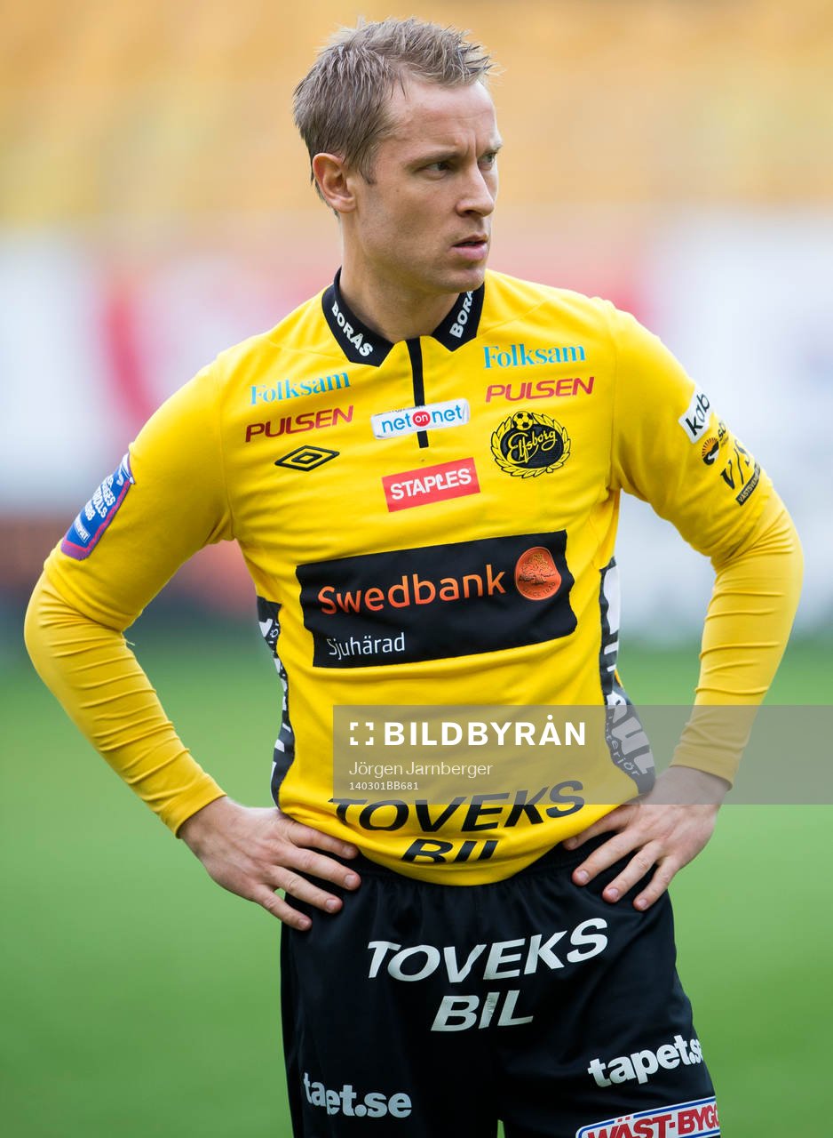 Elfsborgs Andreas Klarström innan fotbollsmatchen i