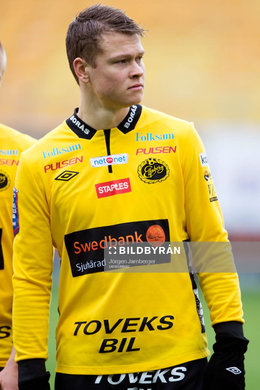 Elfsborgs Viktor Claesson innan fotbollsmatchen i Svenska
