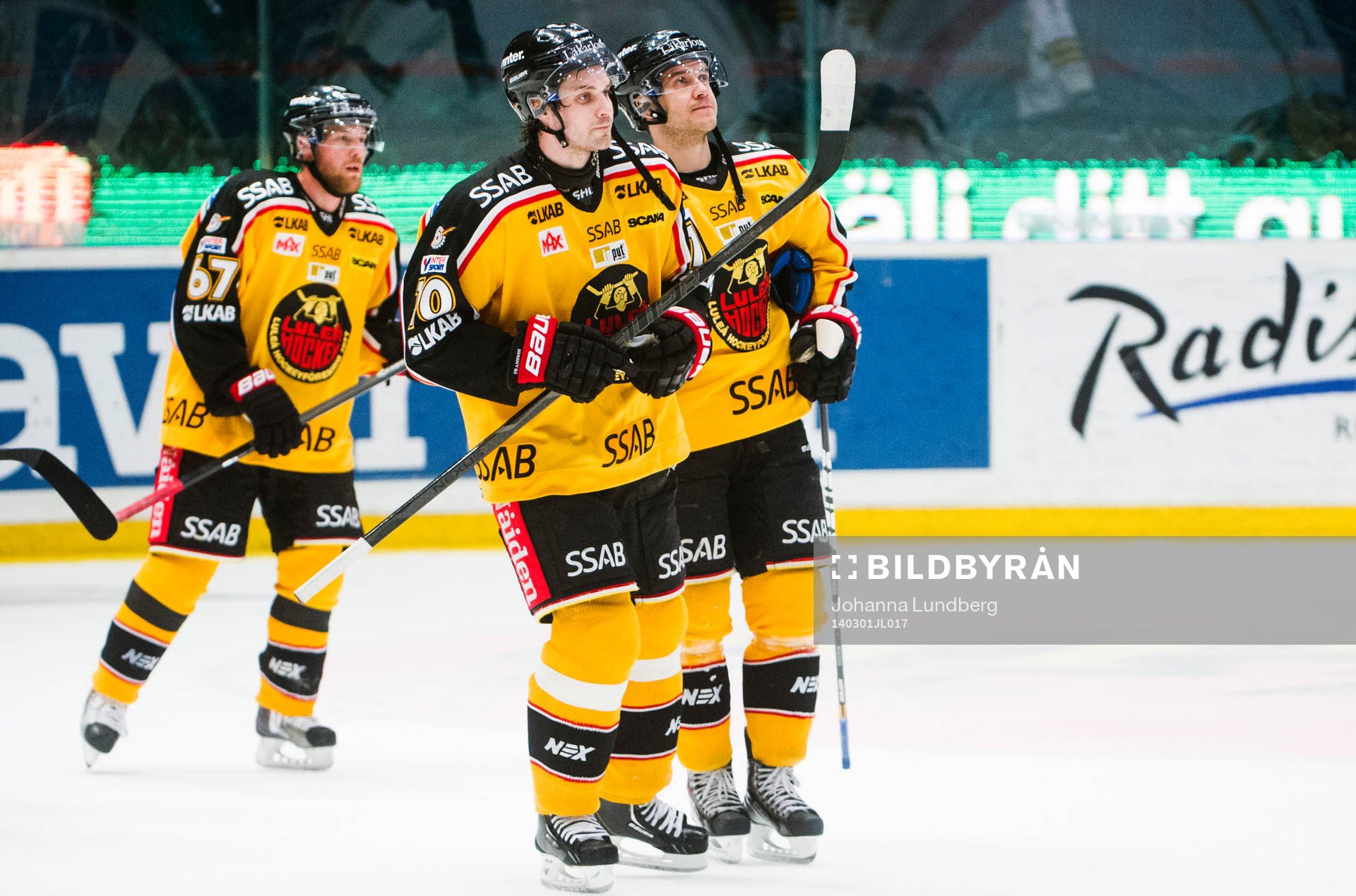 Luleås spelare  deppar
