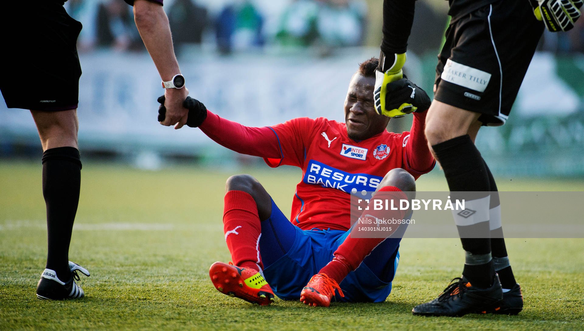 Helsingborgs David Accam deppar
