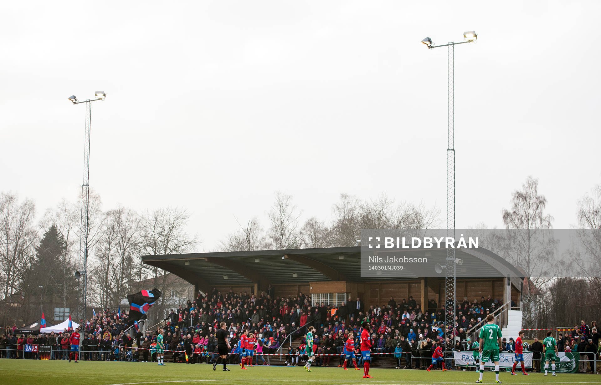 Läktaren på Färs & Frosta arena i Höör