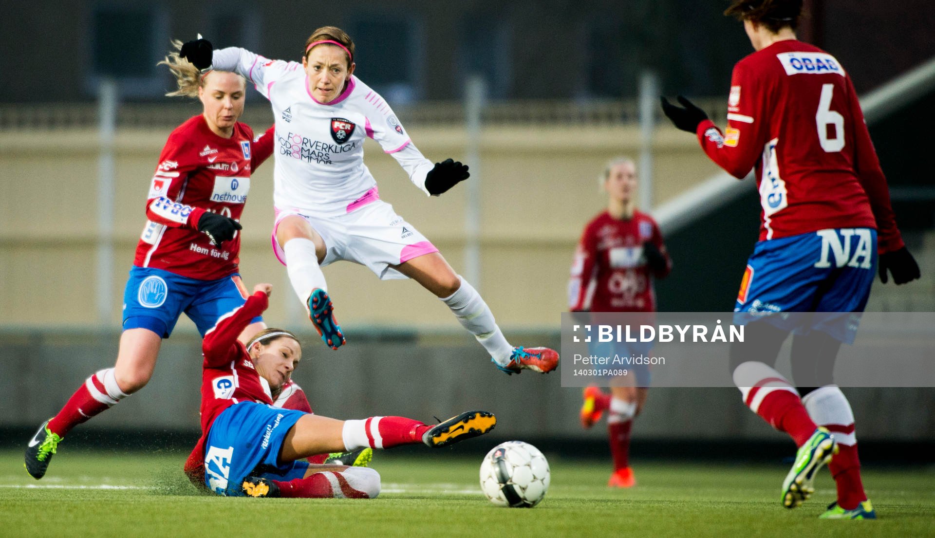 FC Rosengårds Therese Sjögran skjuter