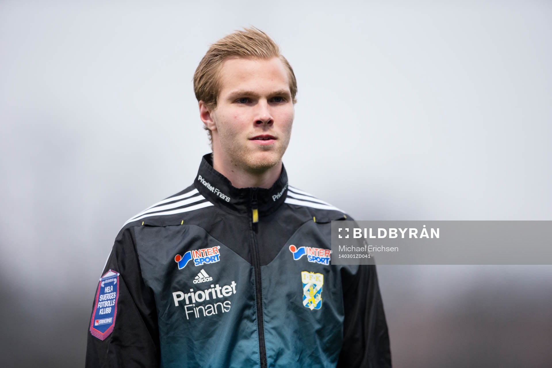 IFK Göteborgs Gustav Engvall innan fotbollsmatchen i