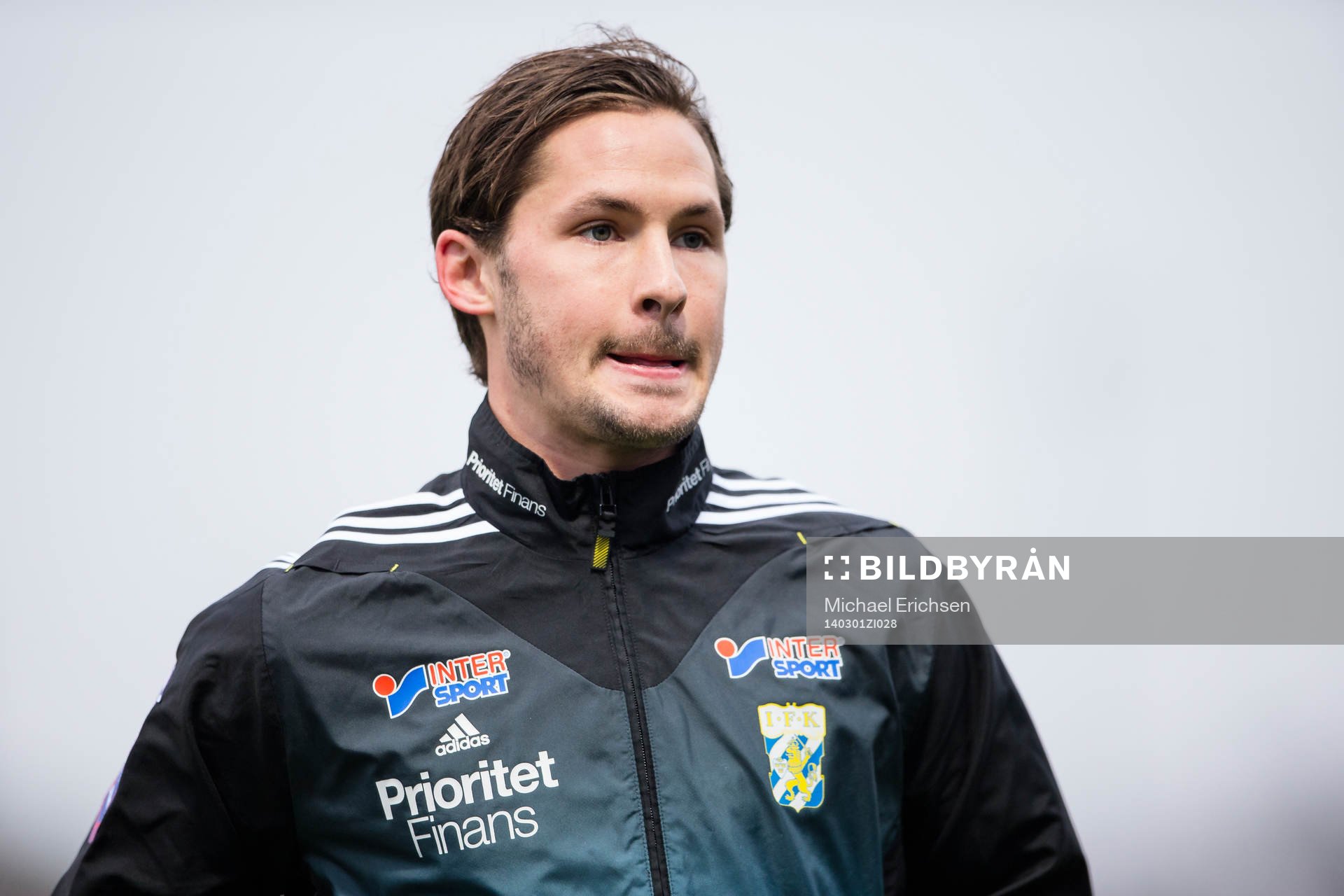 IFK Göteborgs Philip Haglund innan fotbollsmatchen i