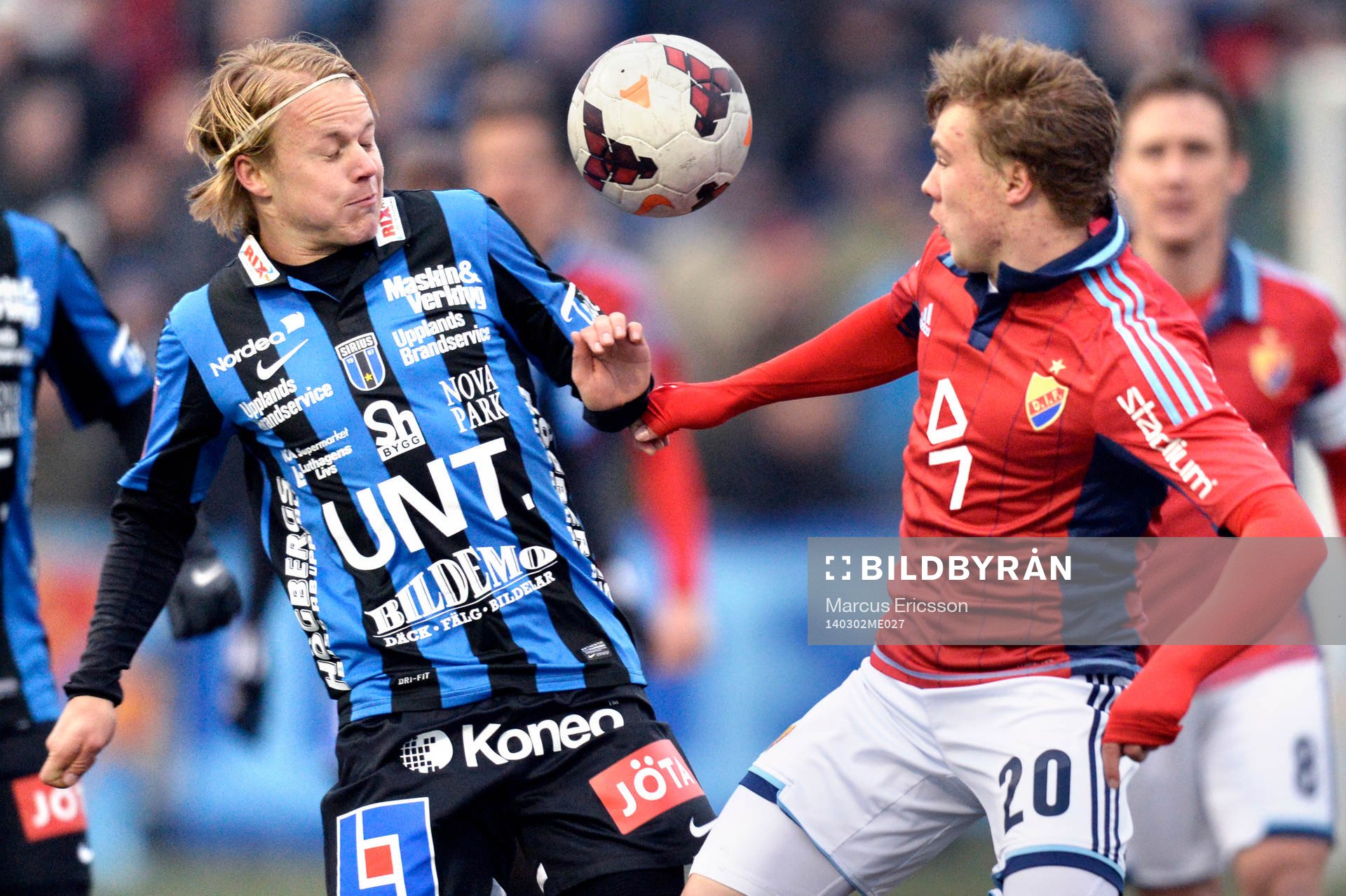 Sirius Elliot Käck och Djurgårdens Simon Tibbling