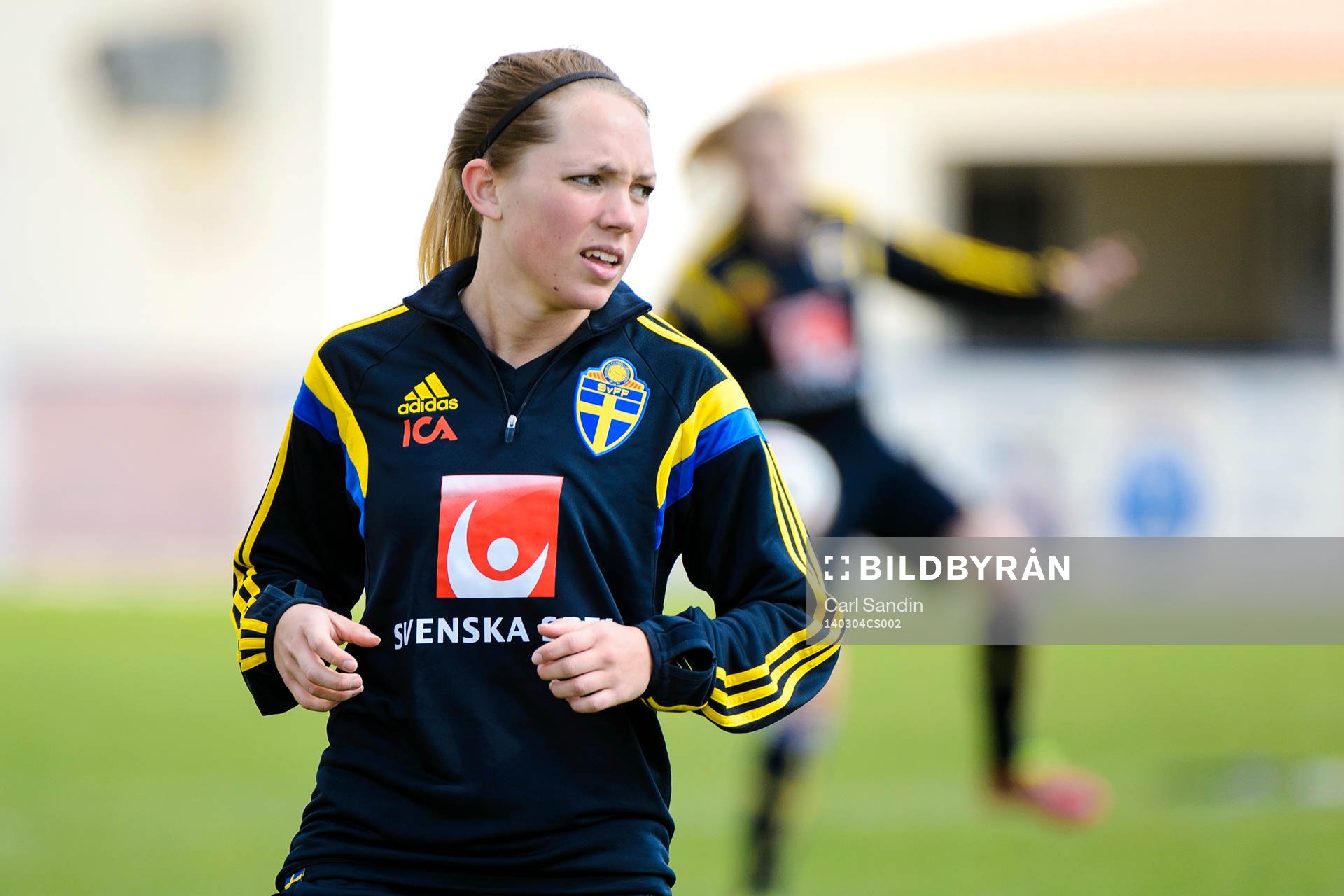Sveriges Elin Rubensson på en träning