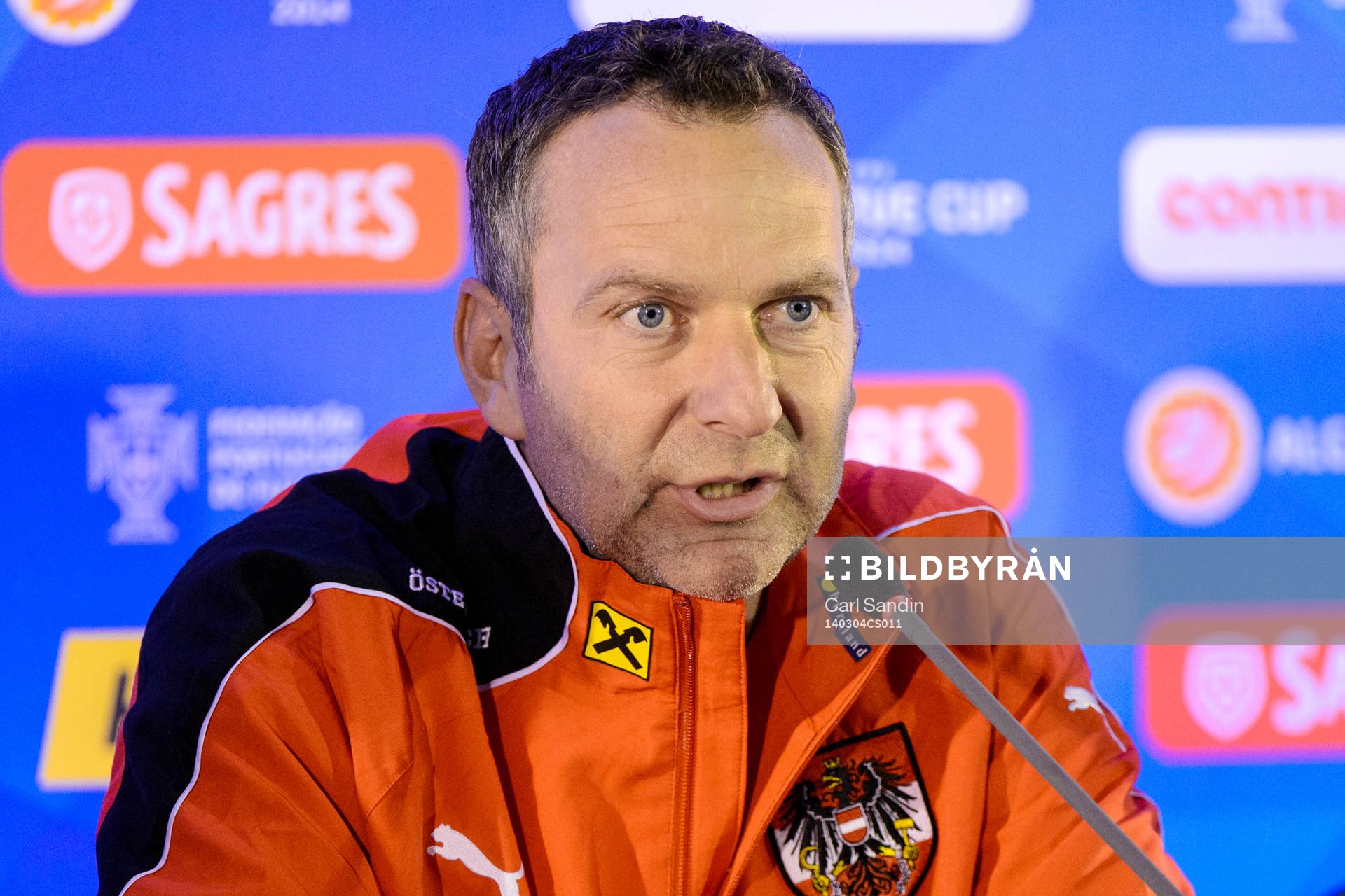 Dominik Thalhammer, förbundskapten Österrike, på en