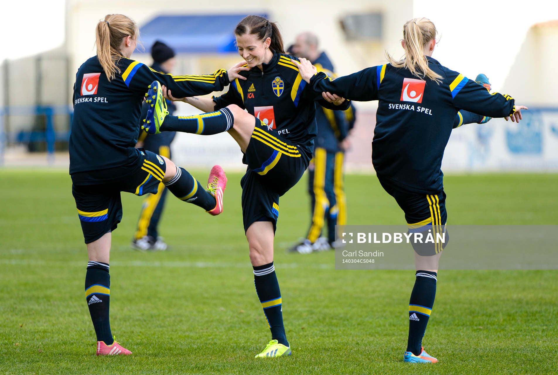 Sveriges Lotta Schelin på en träning