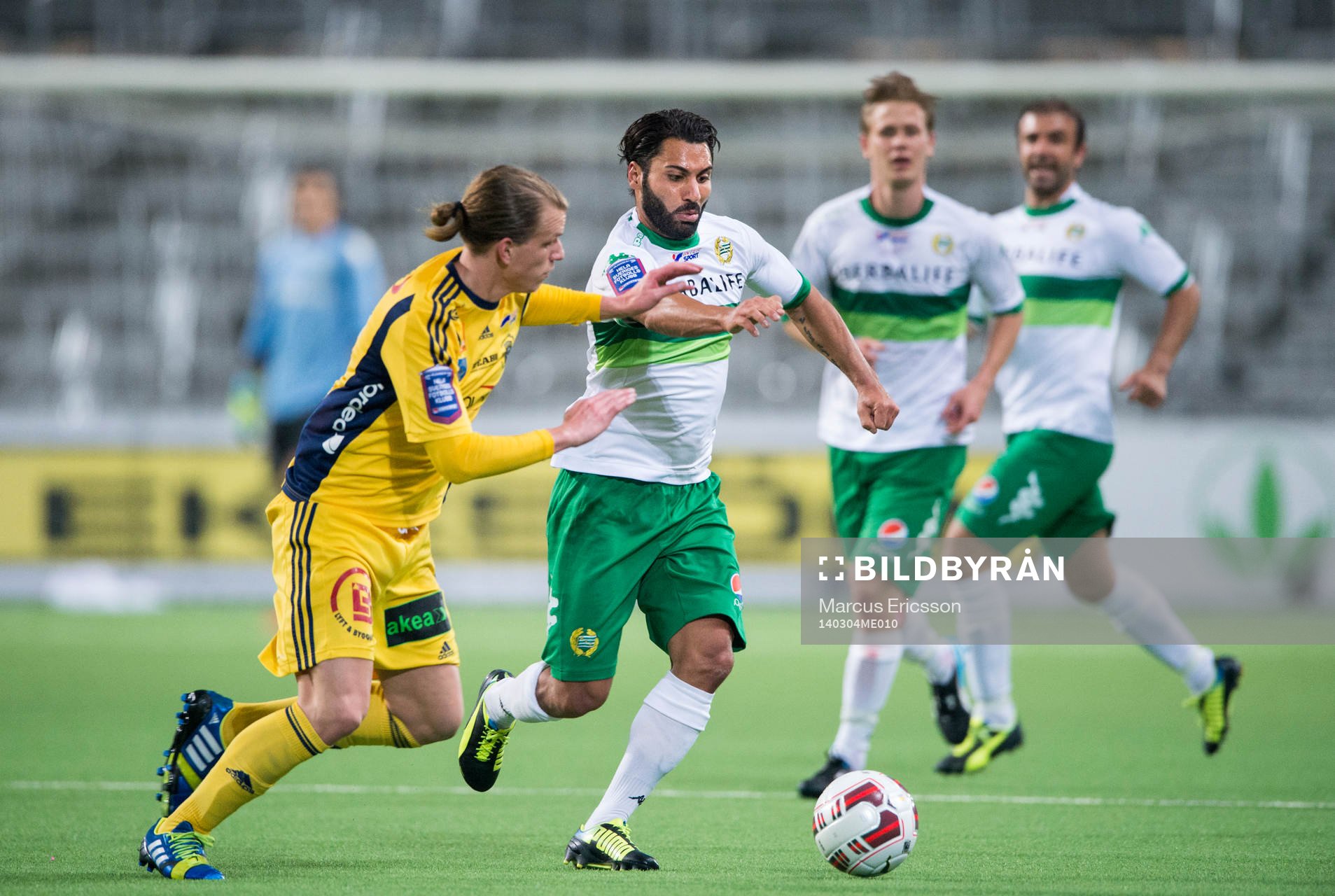 Ängelholms Sebastian Carlsen och Hammarbys Stefan Batan