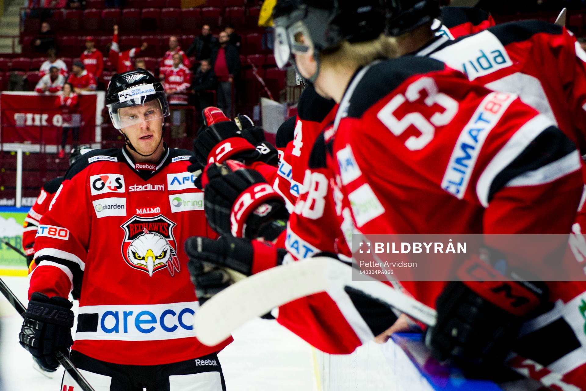 Malmö Redhawks Marcus Olsson spelar sin första match för