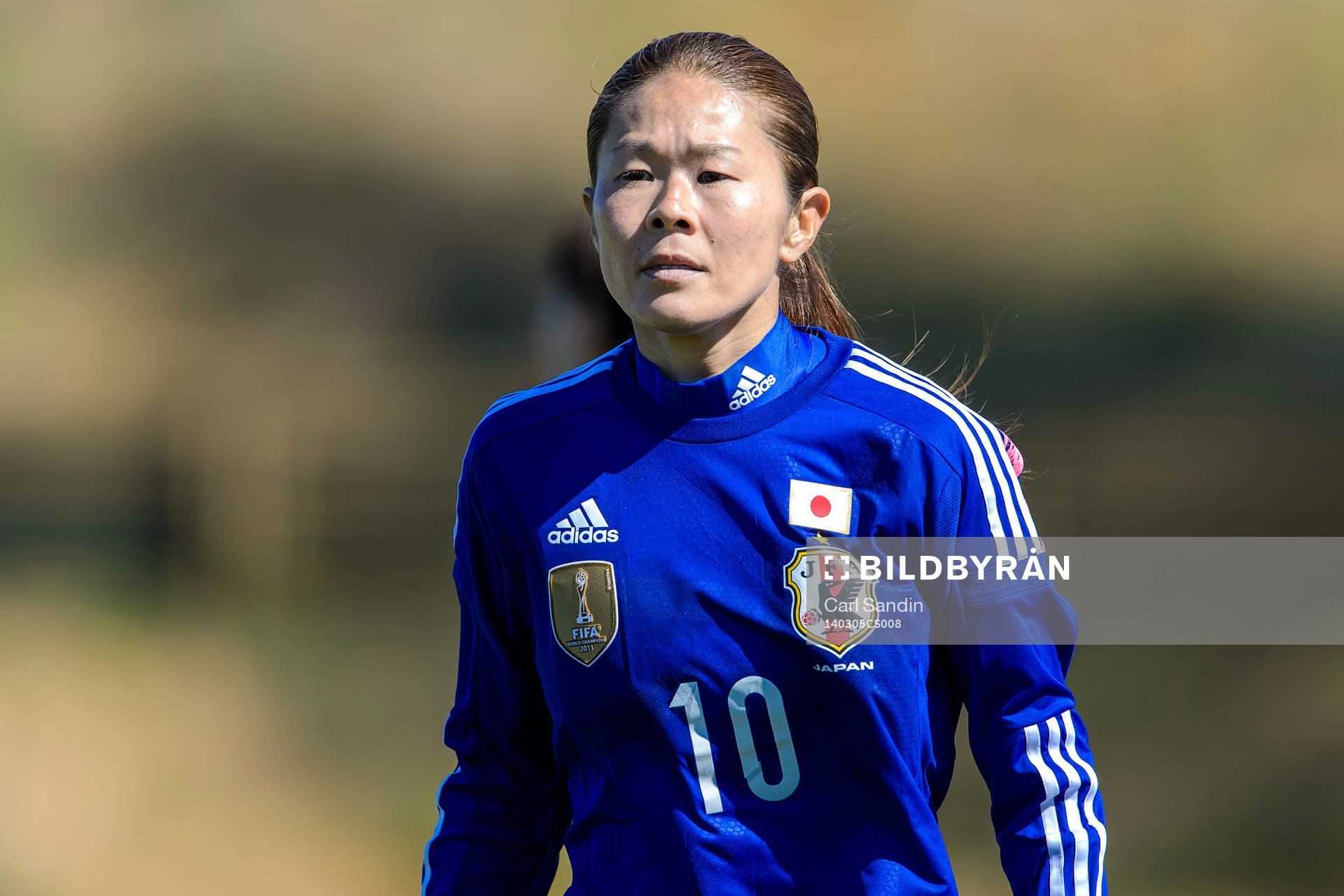 Japans Homare Sawa i matchen mellan Japan och USA