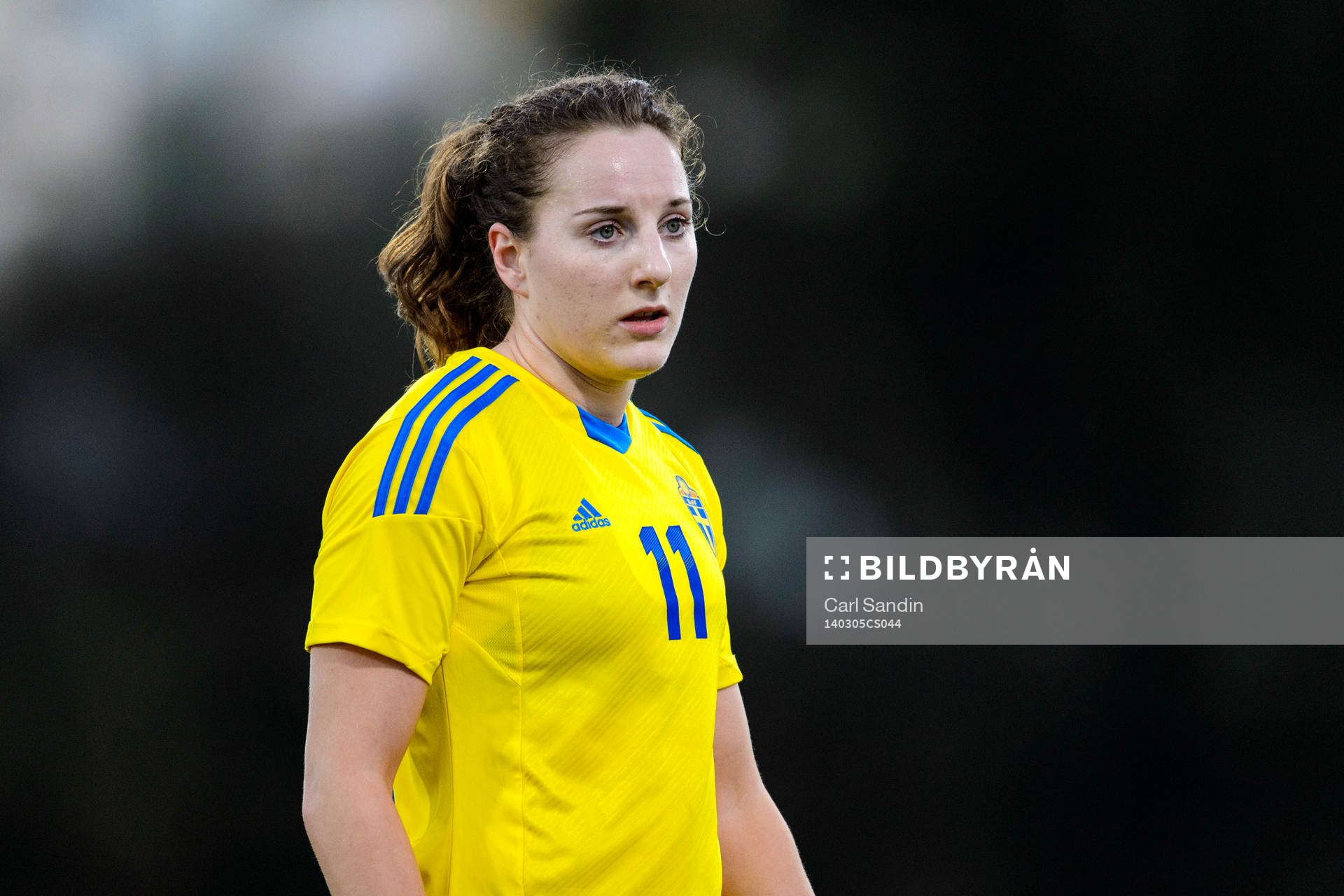 Sveriges Antonia Göransson i matchen mellan Sverige och