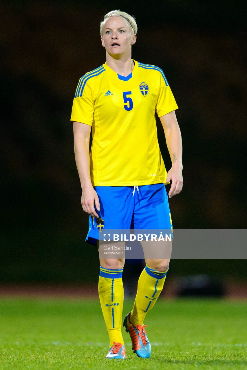 Sveriges Nilla Fischer i matchen mellan Sverige och Danmark