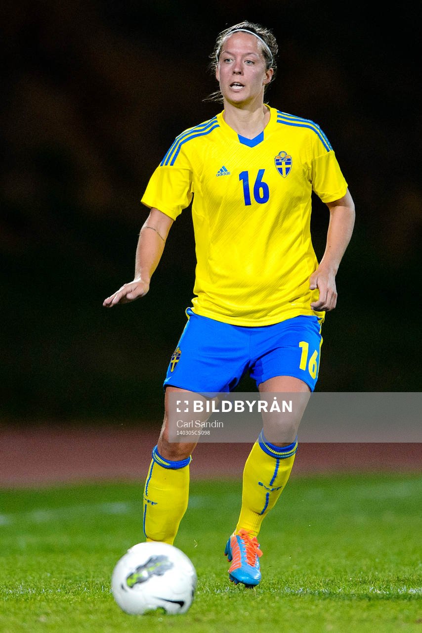 Sveriges Lina Nilsson i matchen mellan Sverige och Danmark