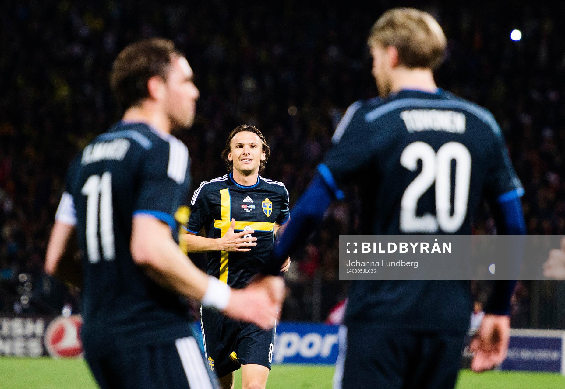Sveriges Albin Ekdal jublar