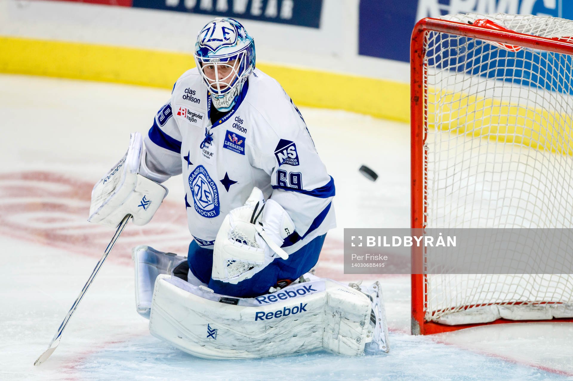 Leksands målvakt Oscar Ahlsenfelt