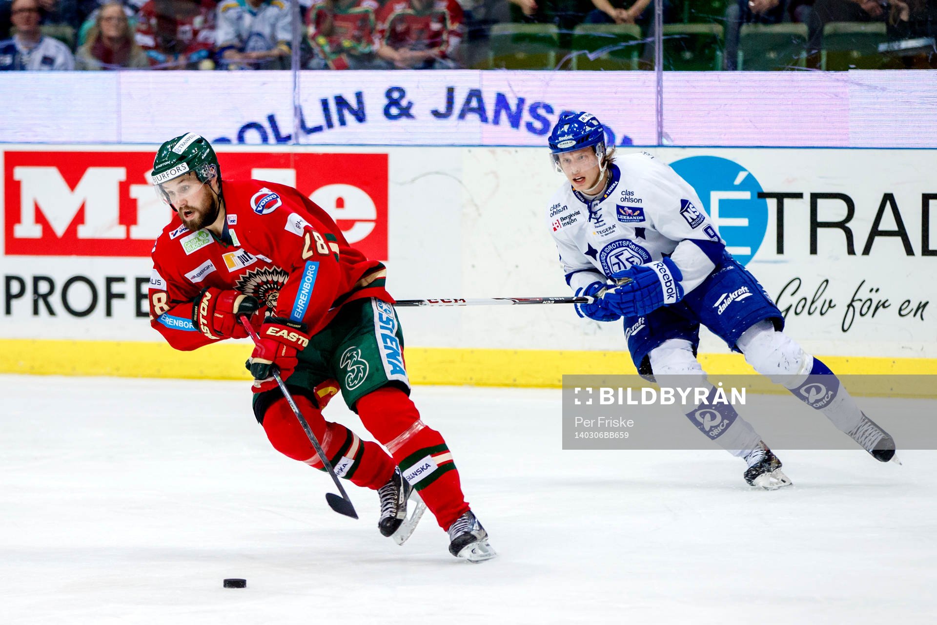 Frölundas Dick Axelsson och Leksands Jacob De La Rose
